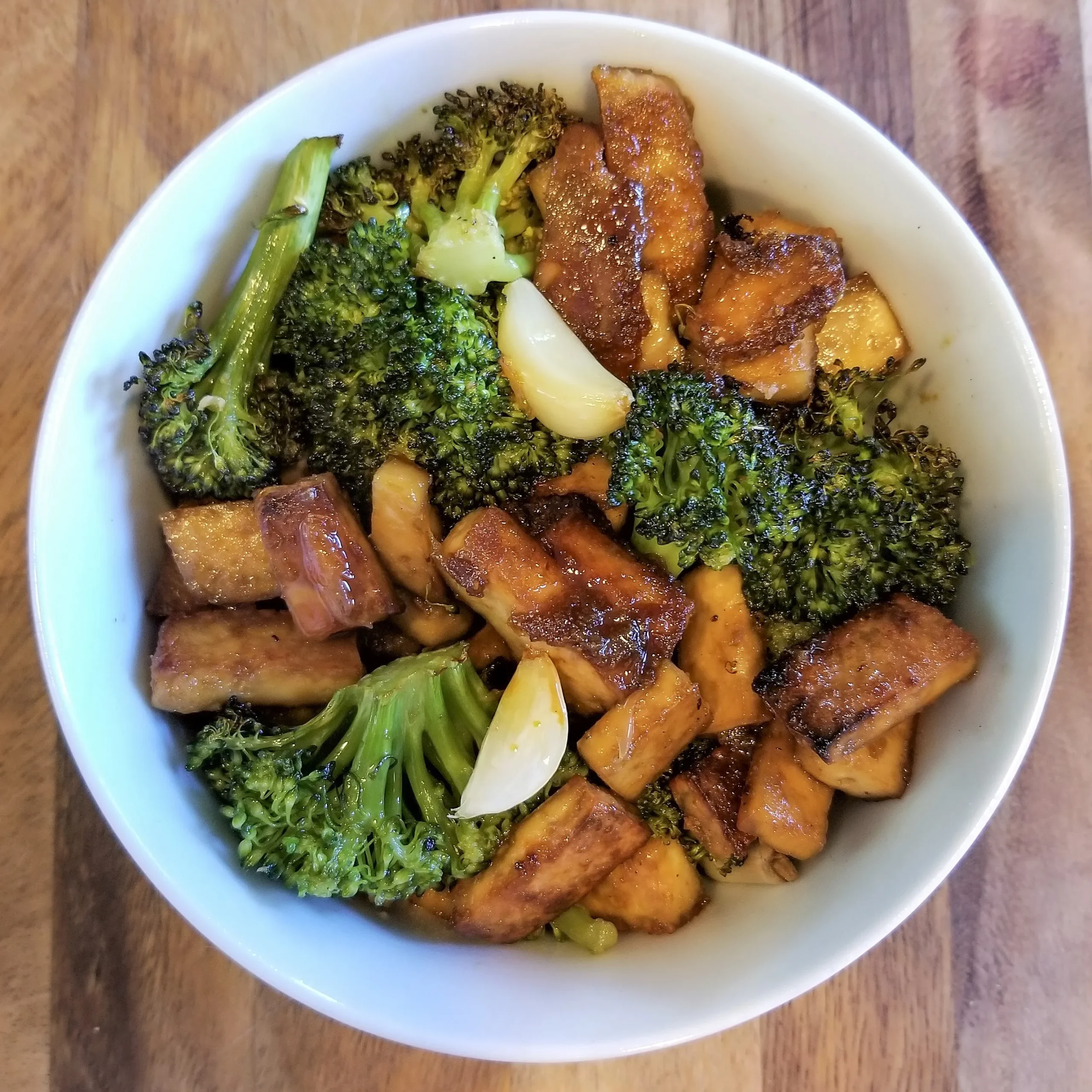 Crispy Tofu Broccoli Bowl