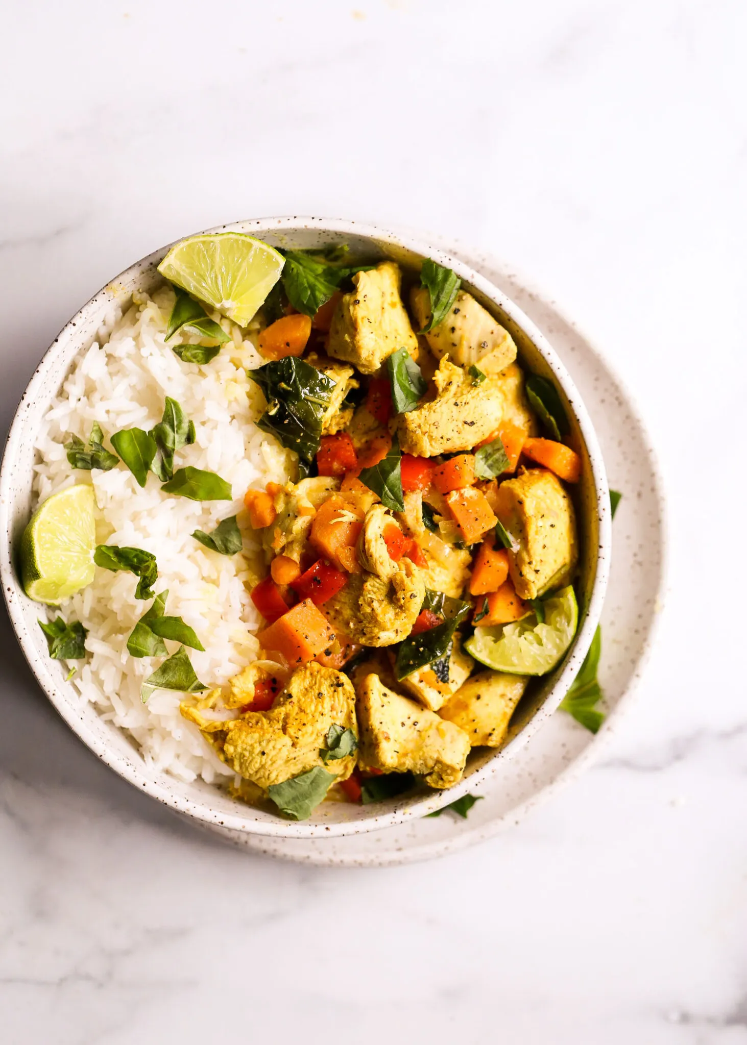 Crispy Turmeric Chicken with Coconut Chile Rice