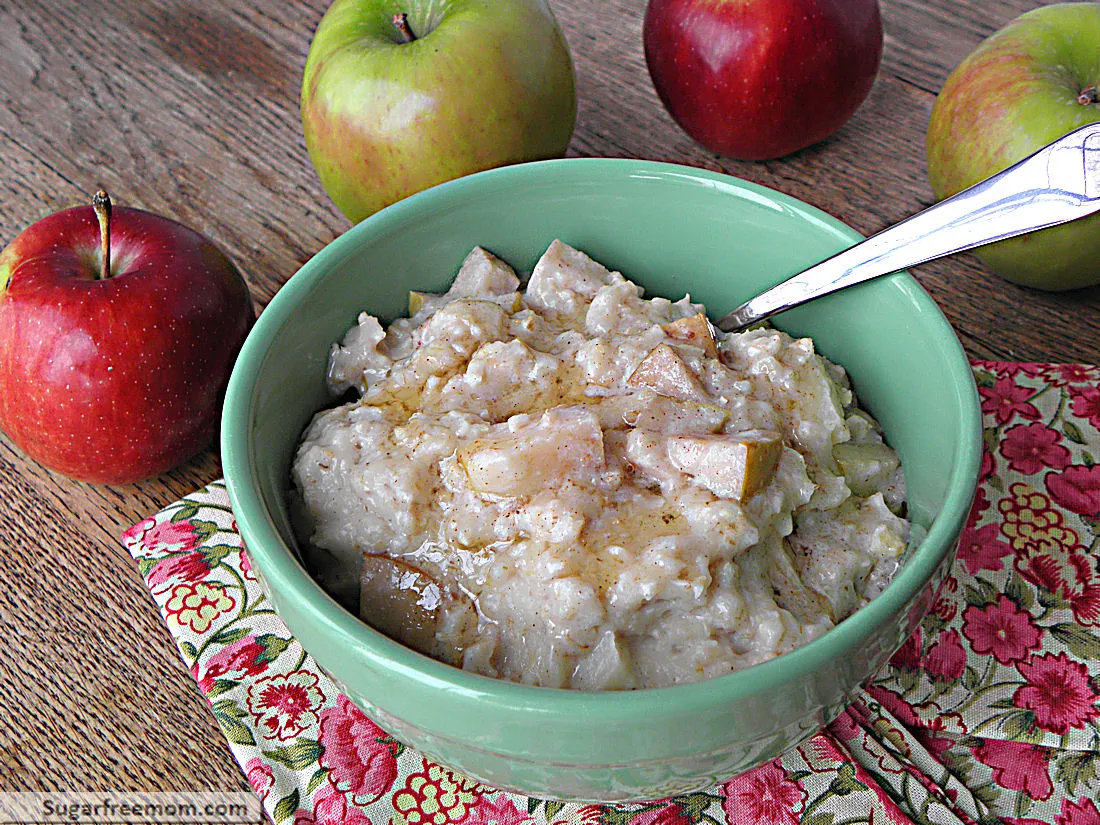 Crock Pot Apple Oatmeal No Sugar Added