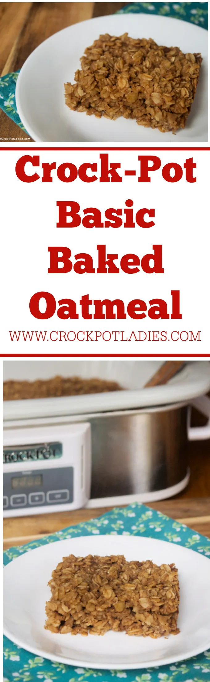 Crock Pot Baked Oatmeal