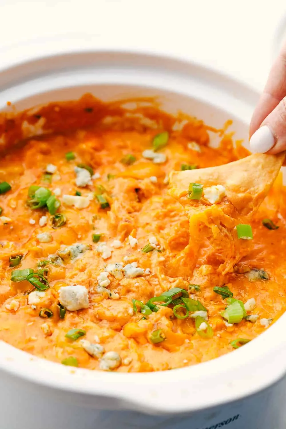 Crock Pot Buffalo Chicken Dip with Cauliflower
