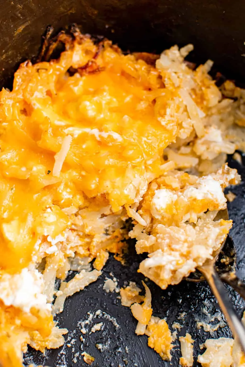 Crock Pot Cheesy Hash Brown Potatoes
