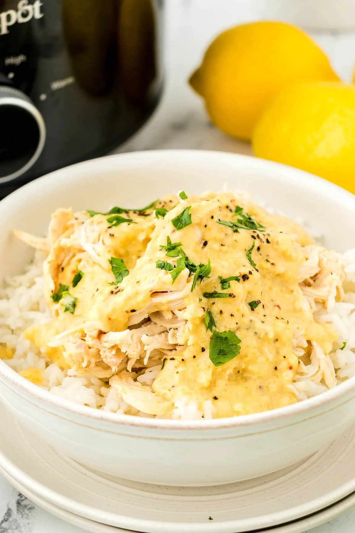 Crock Pot Pesto Lemon Pepper Chicken