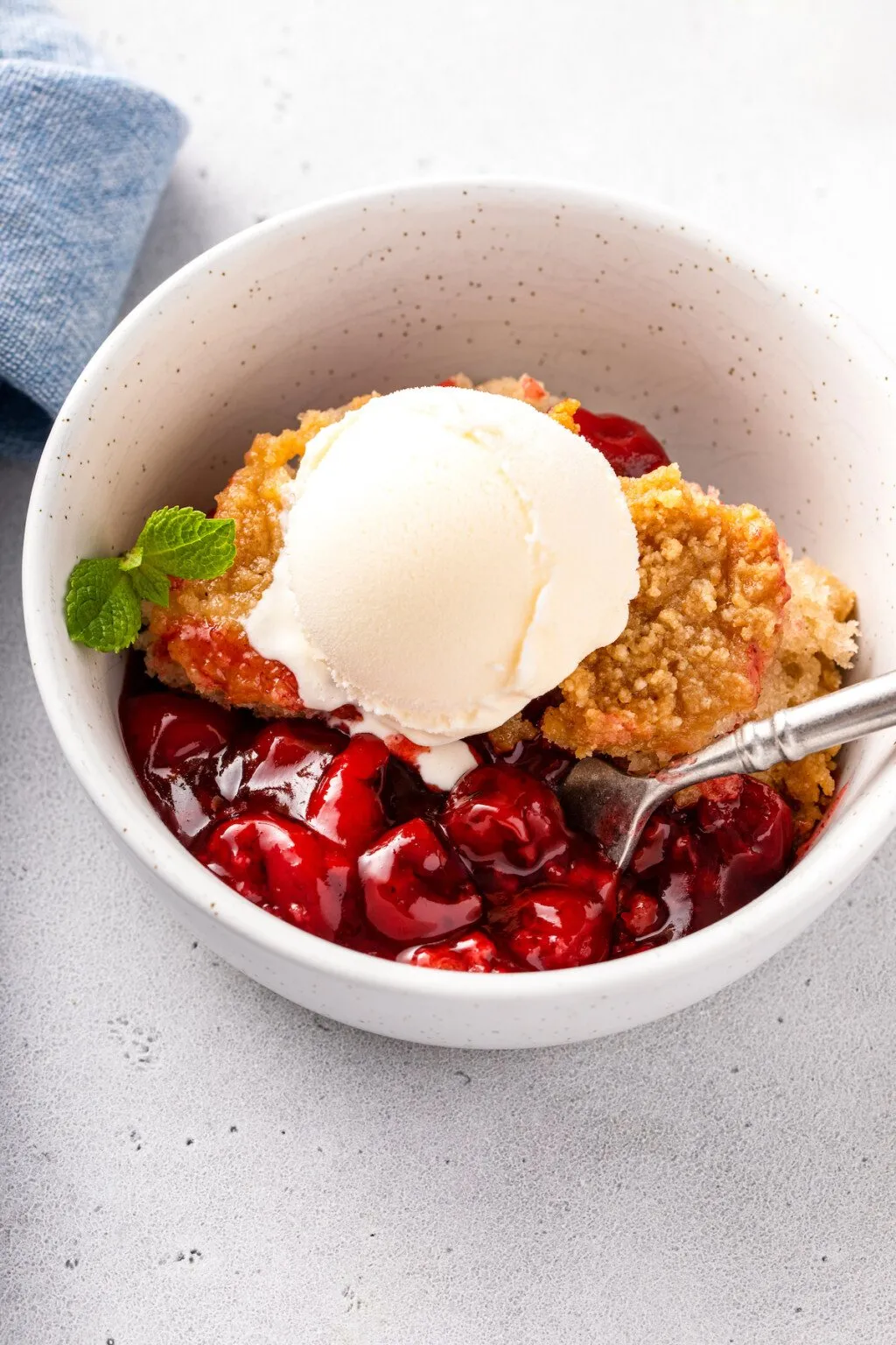 Crockpot Cherry Biscuit Cobbler