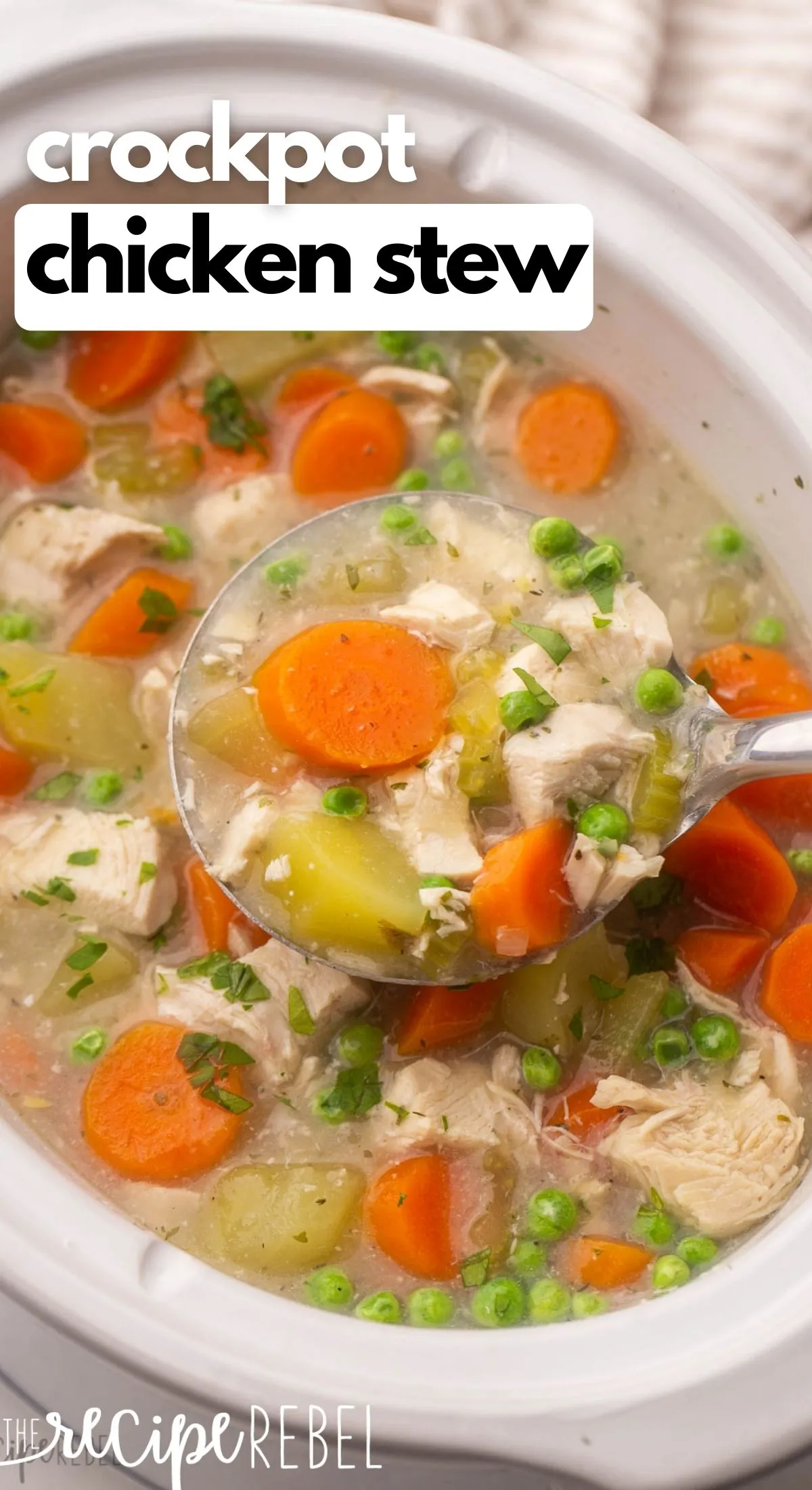 Crockpot Chicken Stew over Zoodles