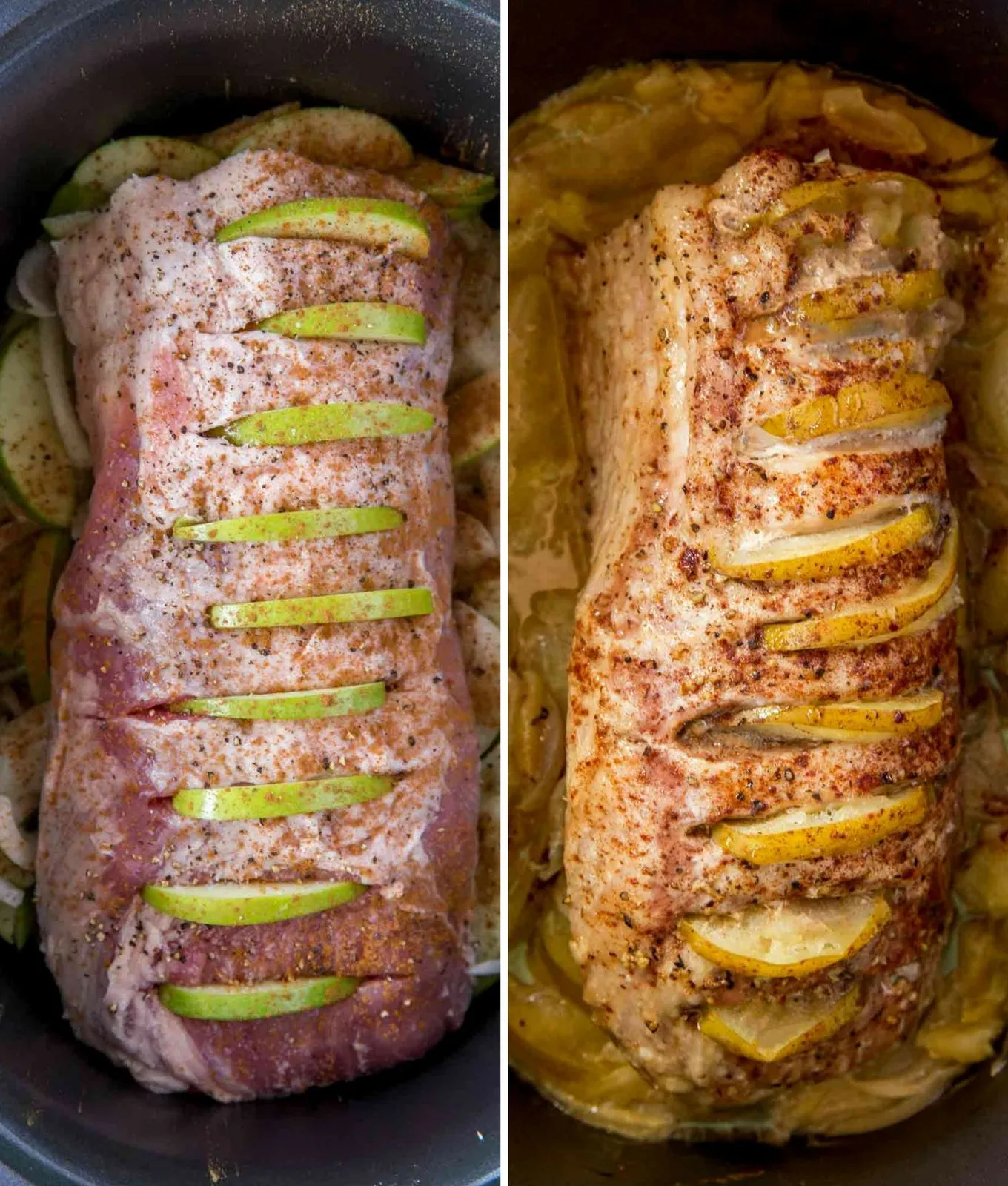 Crockpot Honey Apple Pork Loin