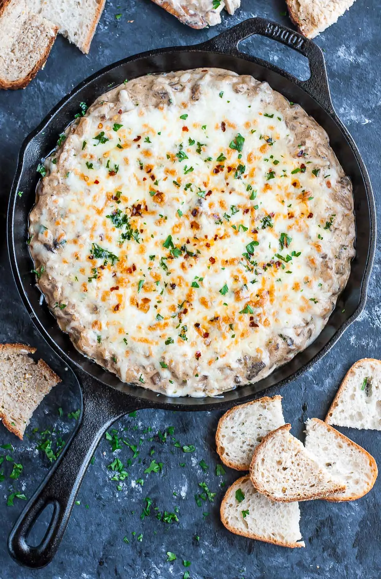 Crockpot Hot Mushroom Dip
