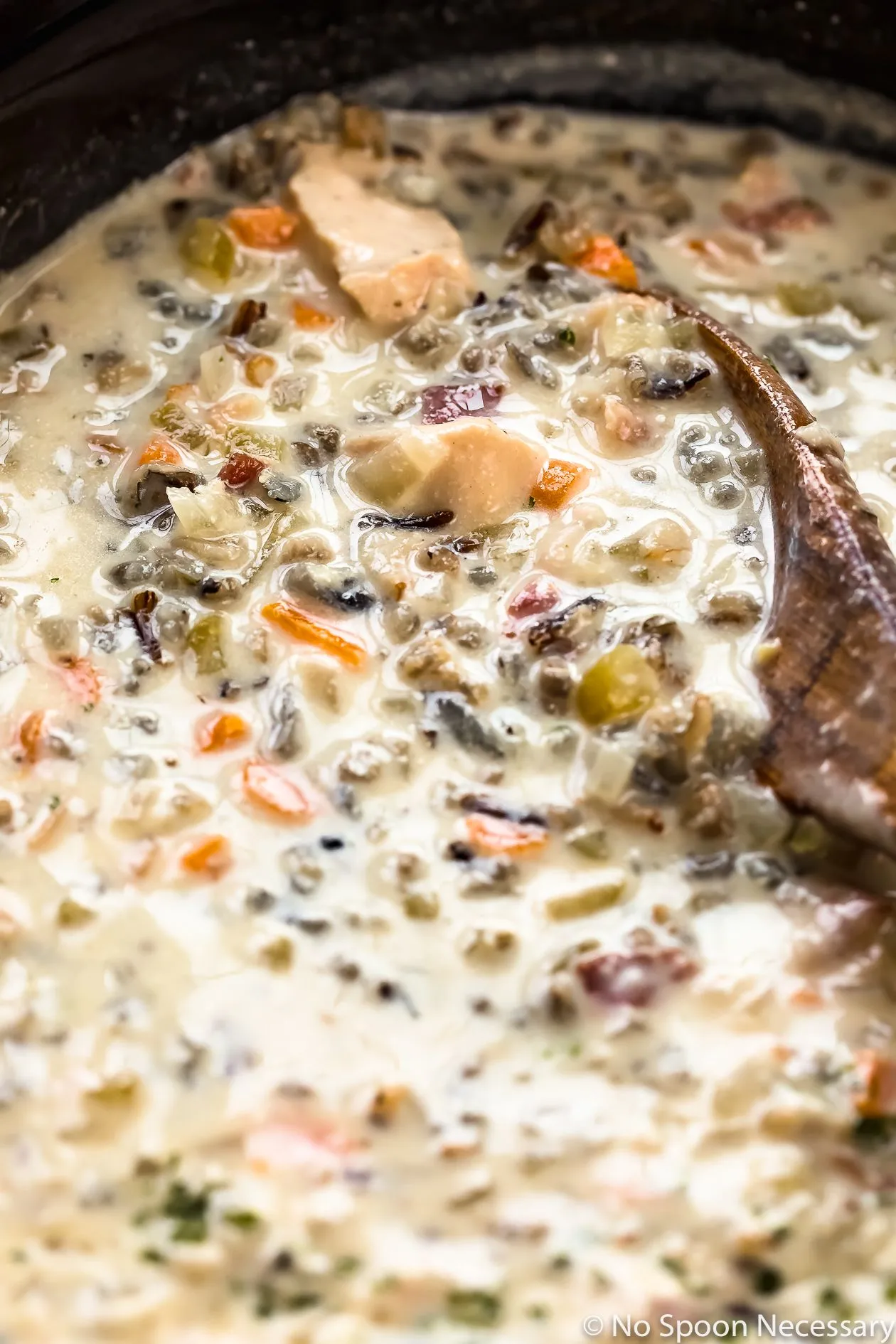 Crockpot Instant Pot Cream of Chicken Wild Rice Soup Panera Copycat
