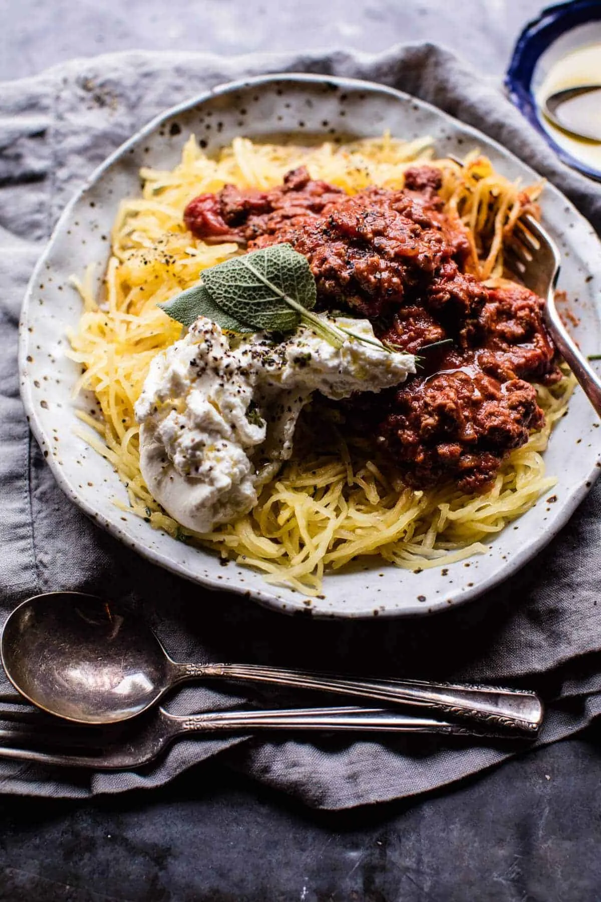 Crockpot Spaghetti Squash Lasagna Bolognese