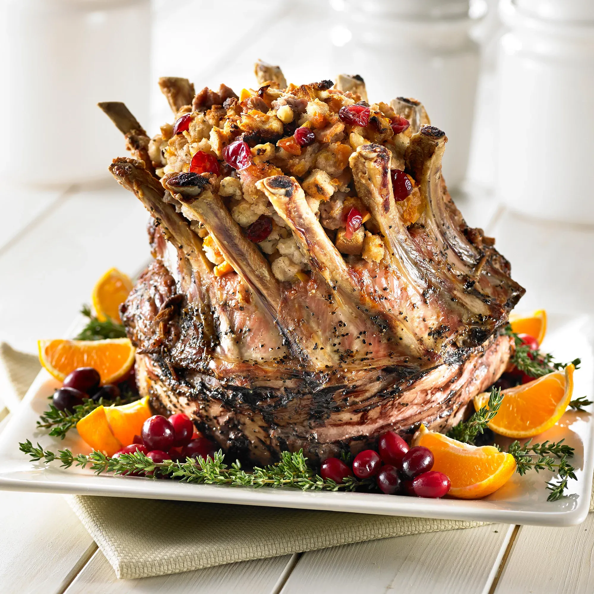 Crown Pork Roast with Stuffing
