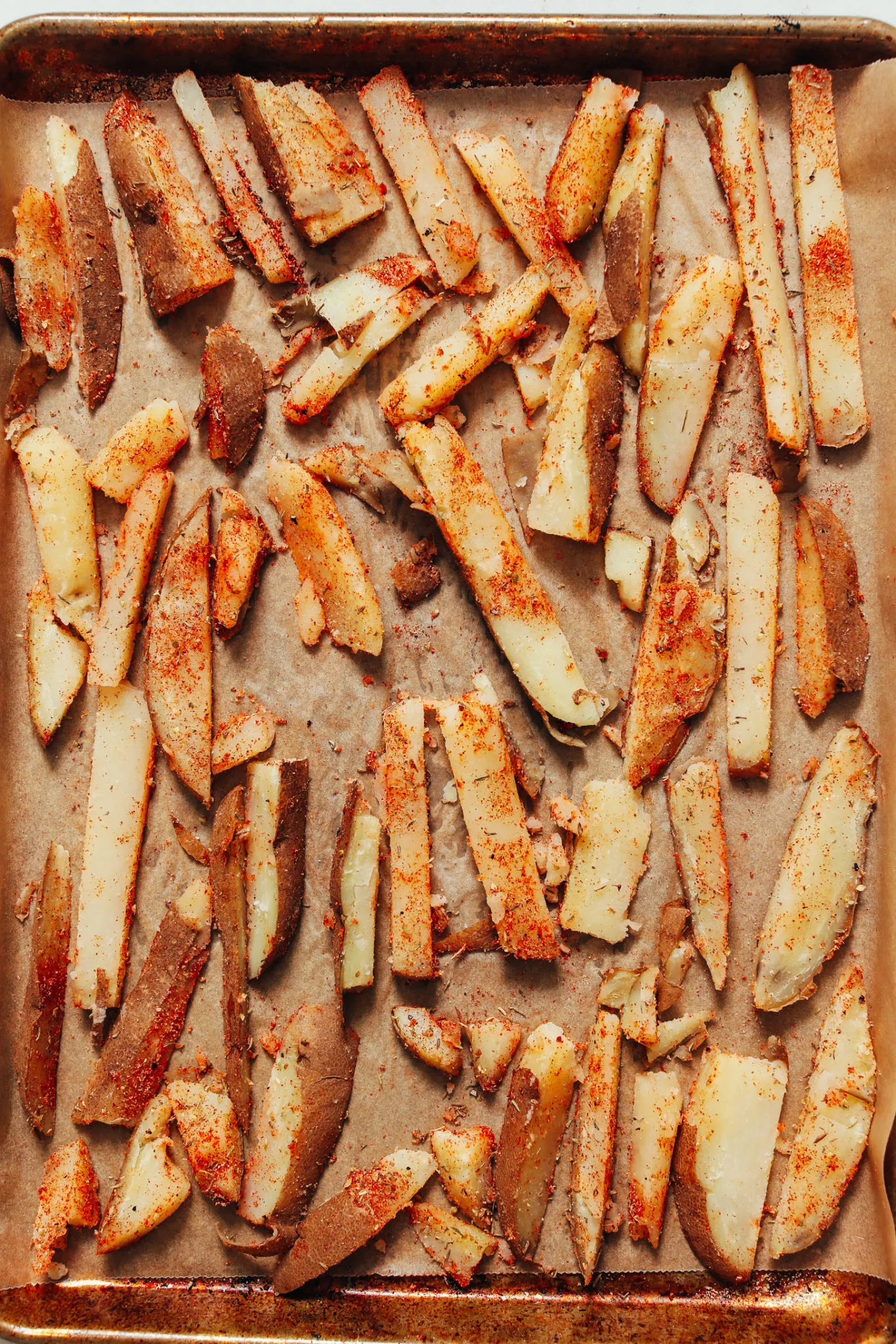 Crunchy Baked Cajun Fries Oil Free