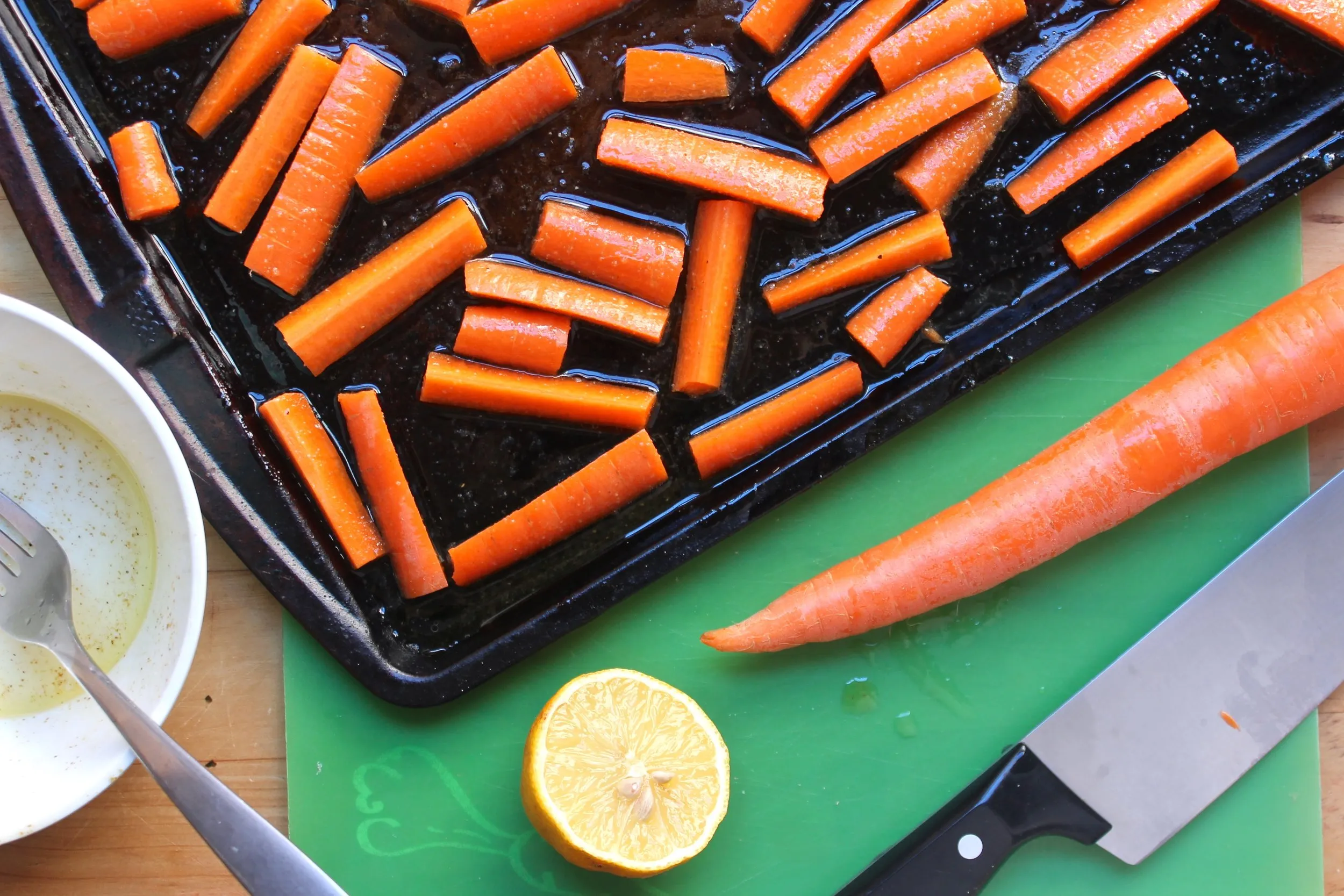 Cumin Roasted Carrots with Garlic Butter