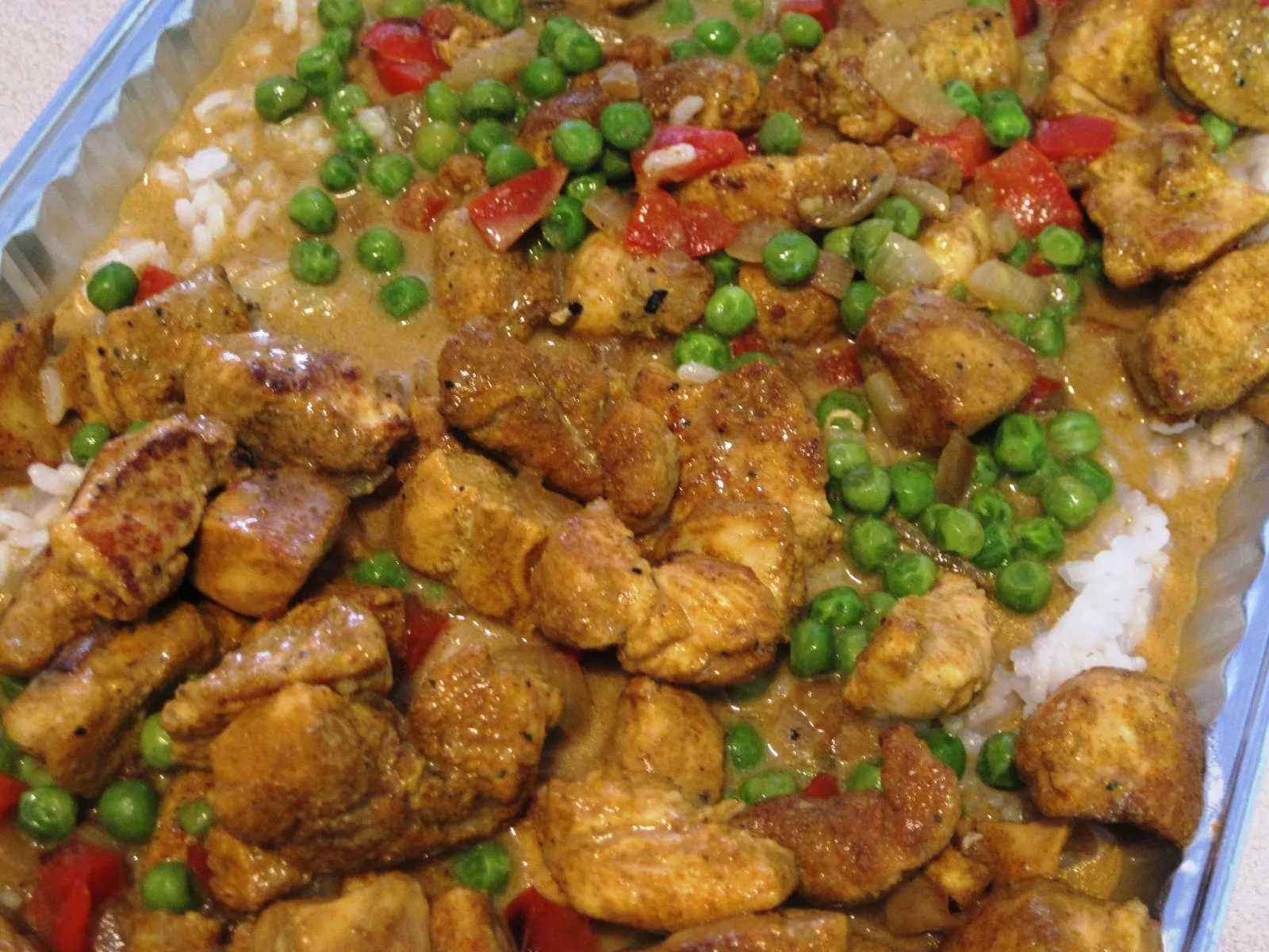 Curried Chicken and Peas