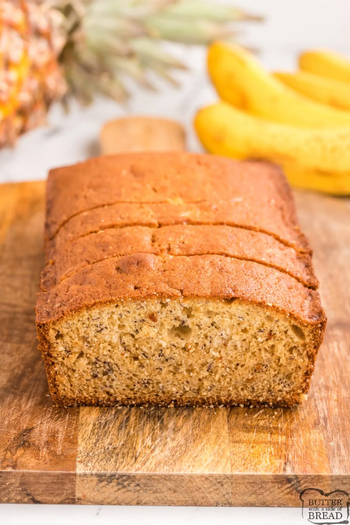 Curried Pineapple Banana Bread Siamese