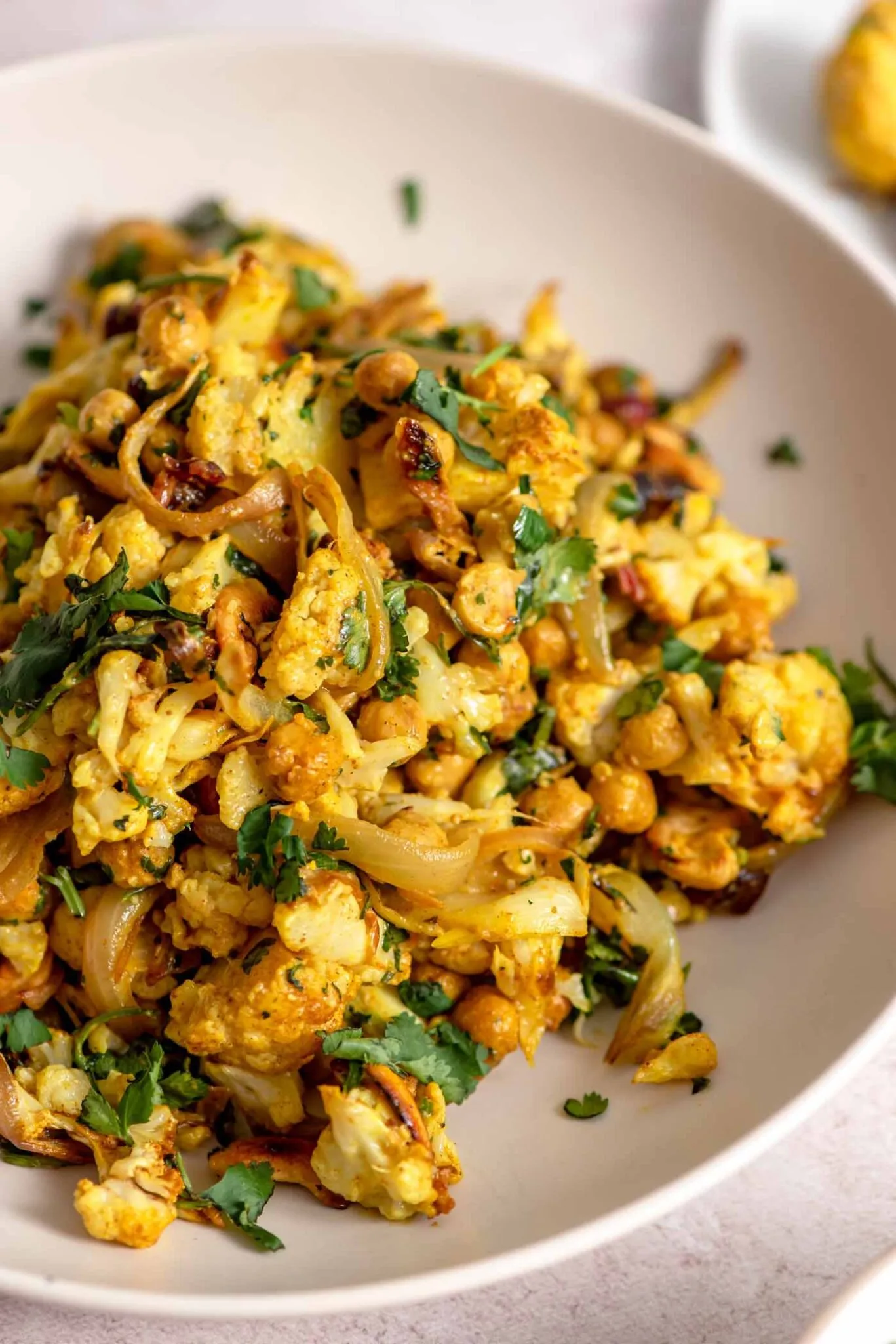 Curry Roasted Cauliflower Salad