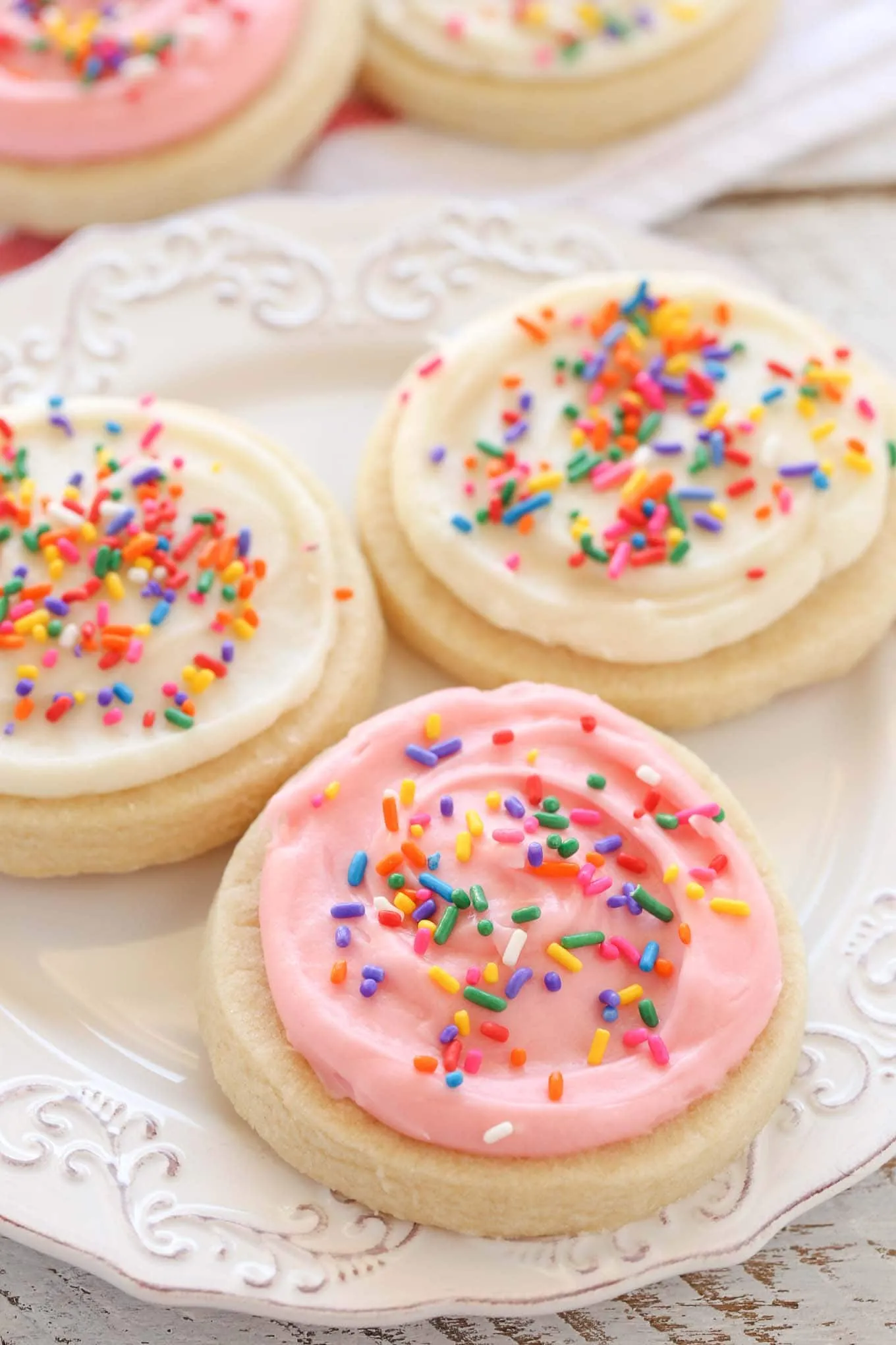 Cut Sugar Cookies with Cream Cheese Frosting