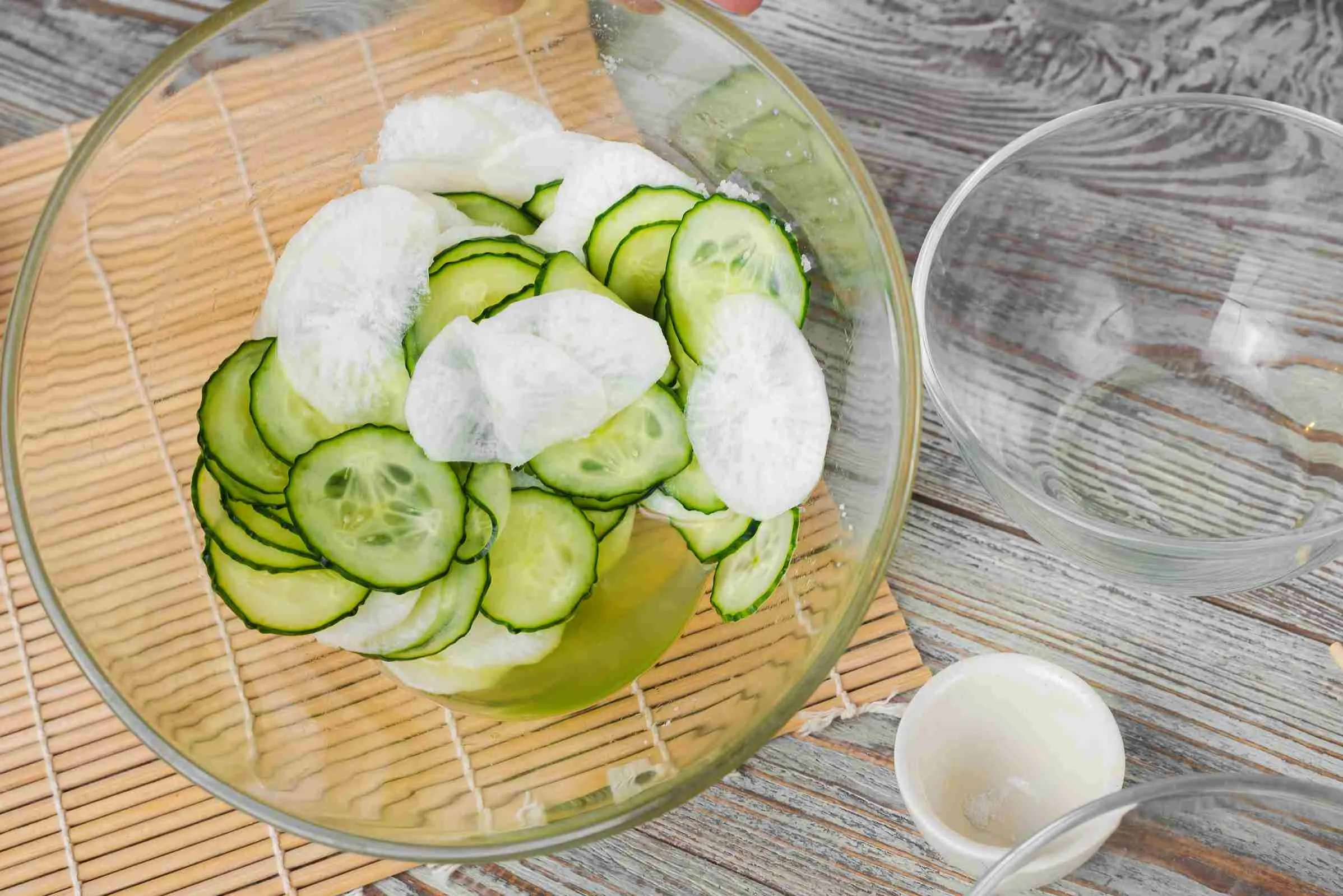Daikon and Cucumber Salad with Shio Koji