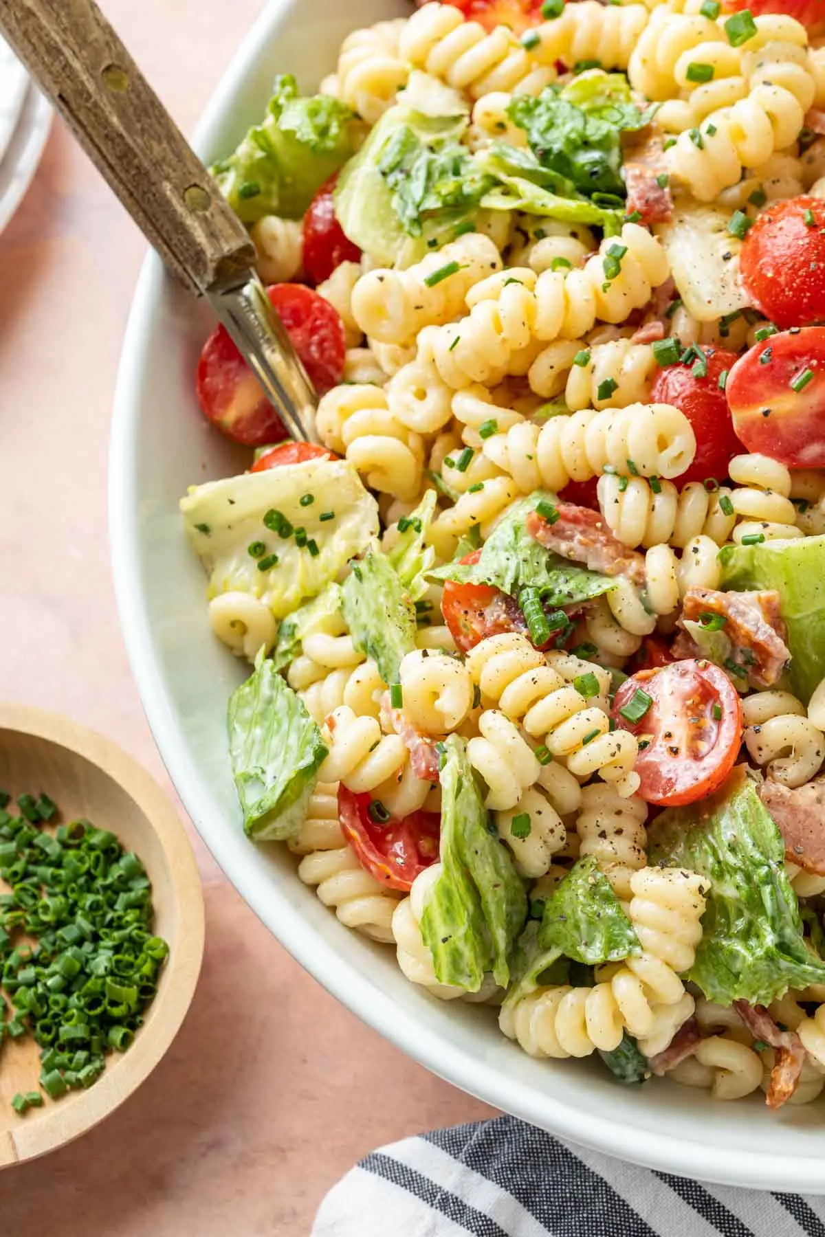 Dairy Free BLT Pasta Salad
