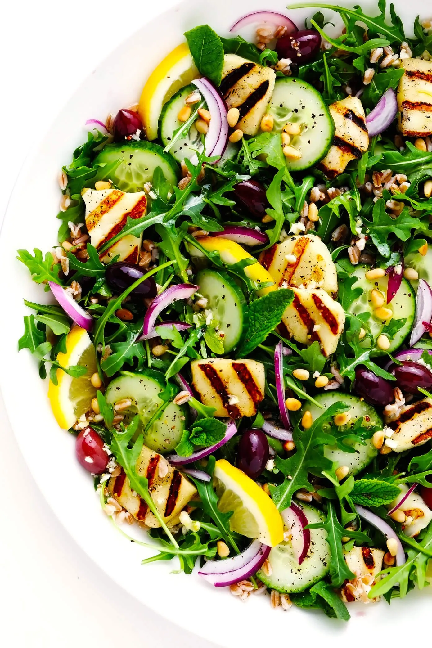 Dandelion and Halloumi Salad