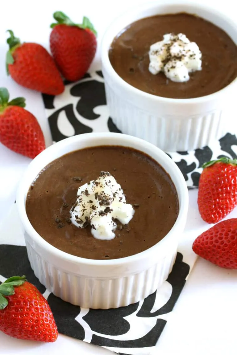 Dark Chocolate Beet Pots de Creme