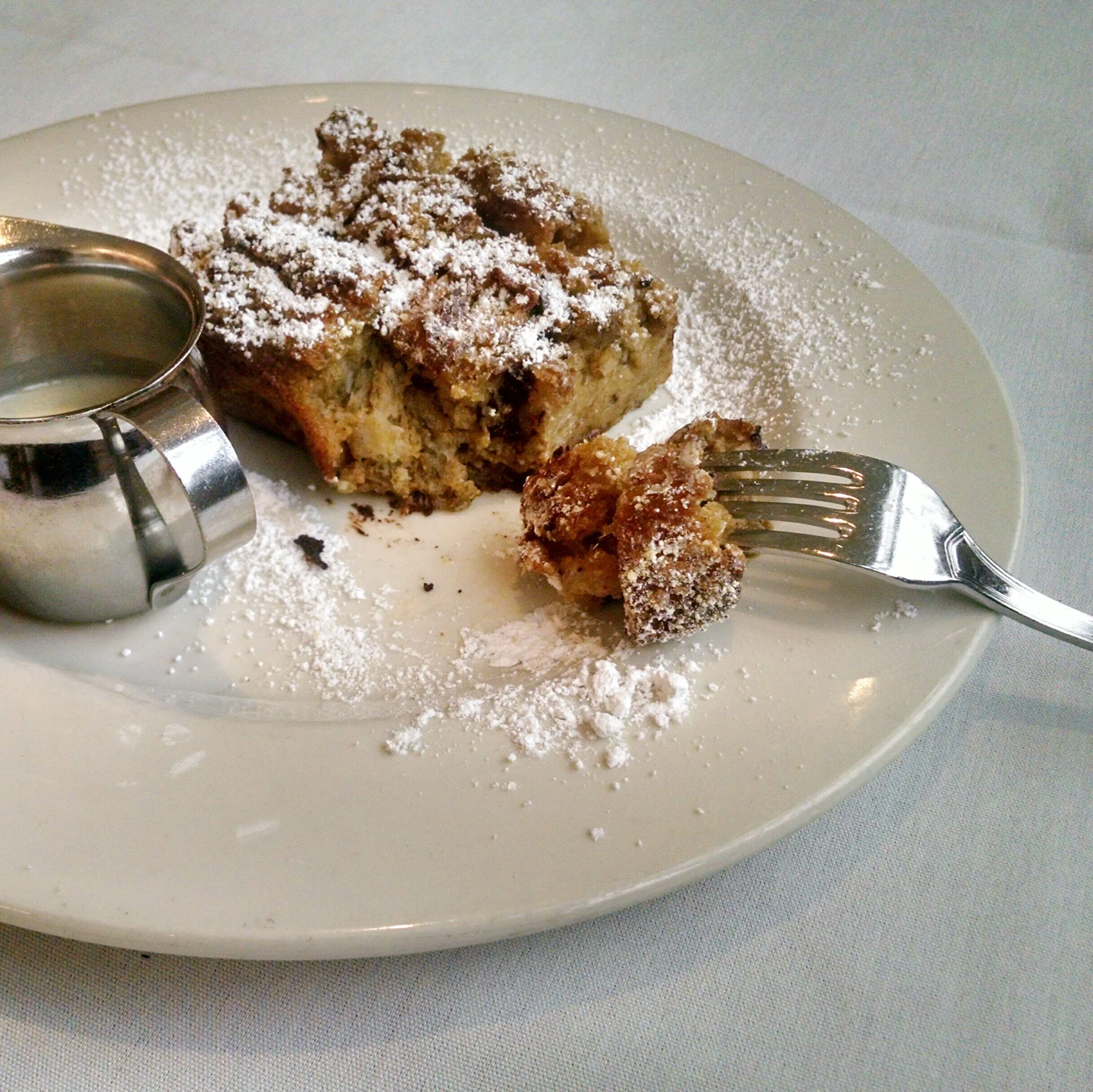 Dark Chocolate Bourbon Bread Puddings