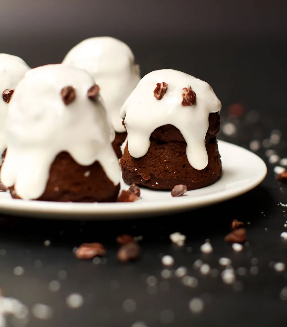 Dark Chocolate Coconut Ghosts