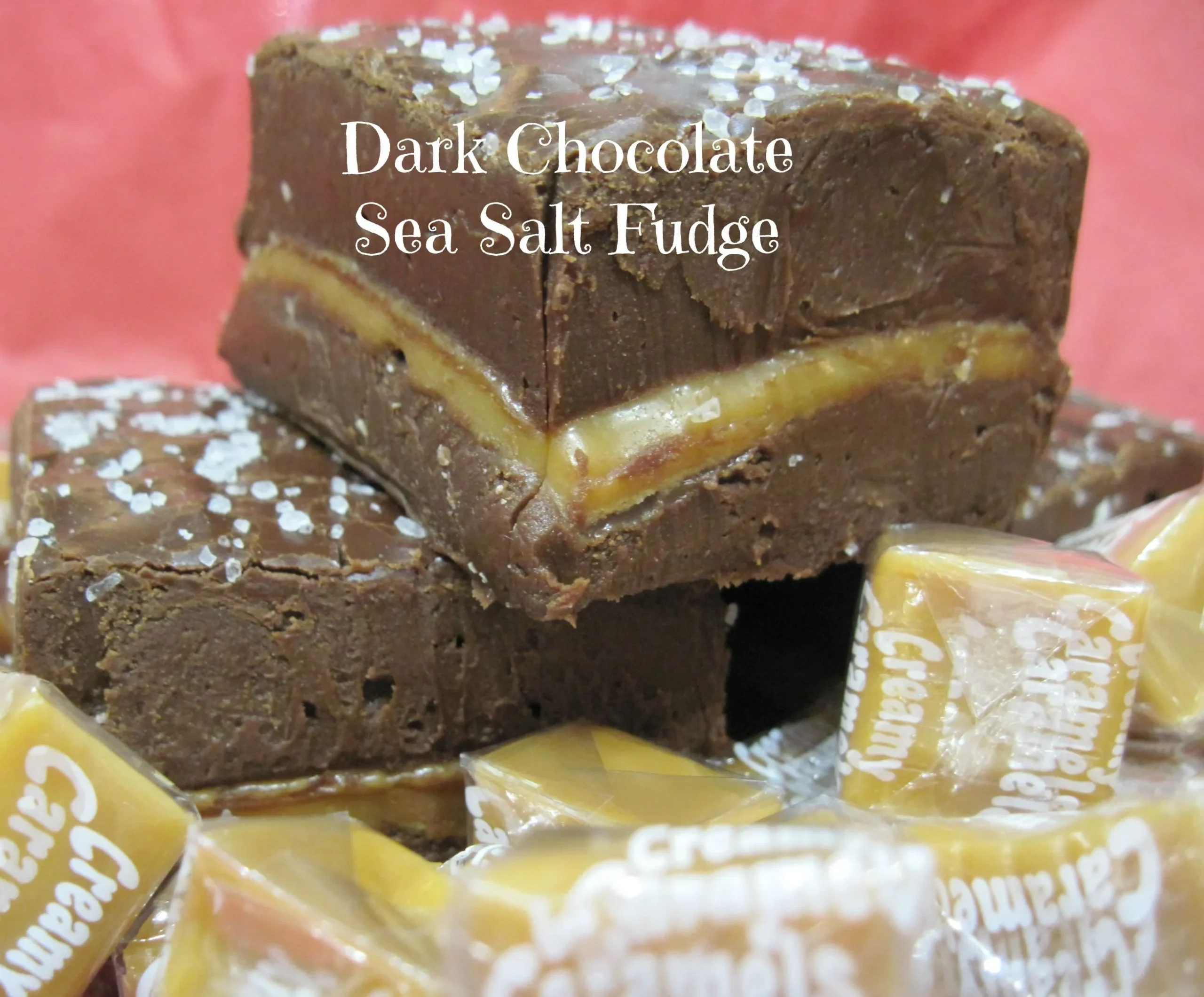 Dark Chocolate Fudge with Sea Salt