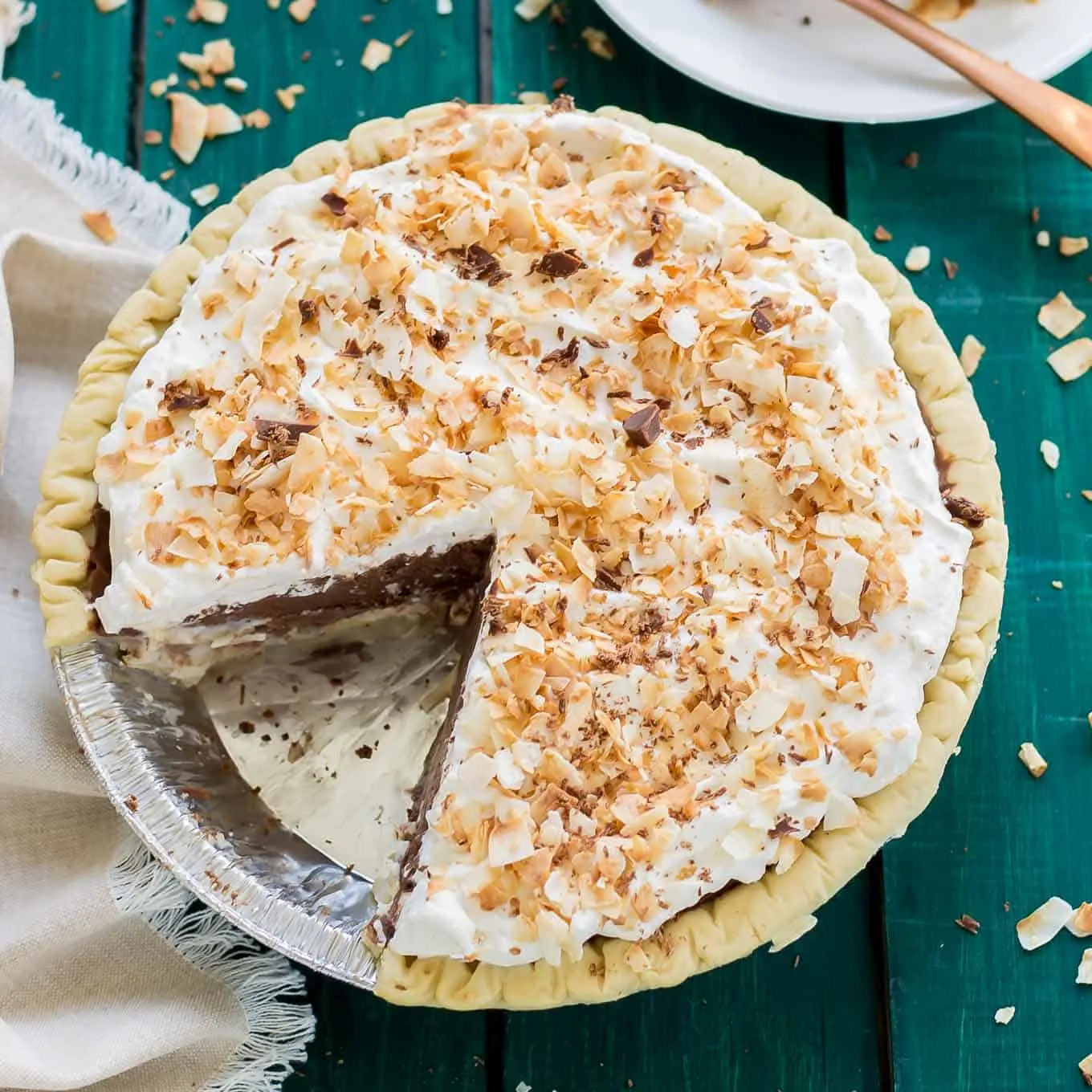 Decadent Chocolate Coconut Pie