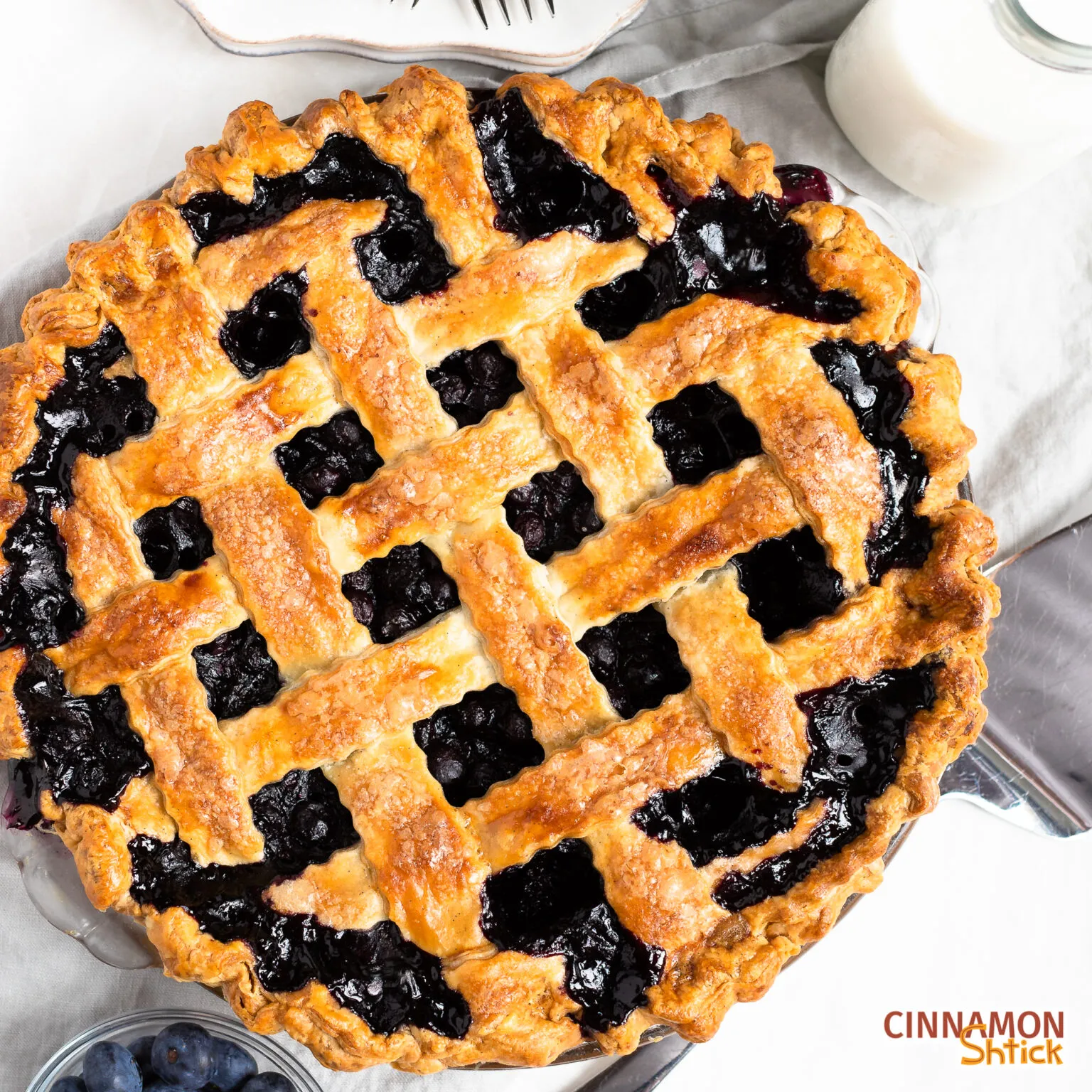 Deep Dish Blueberry Pie
