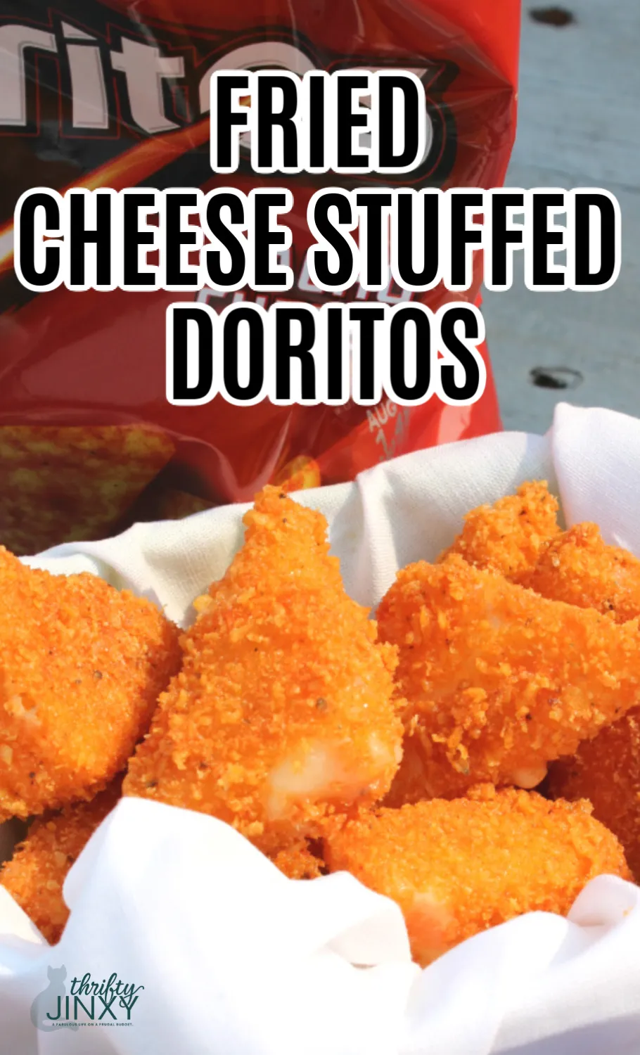 Deep Fried Cheese Stuffed Doritos