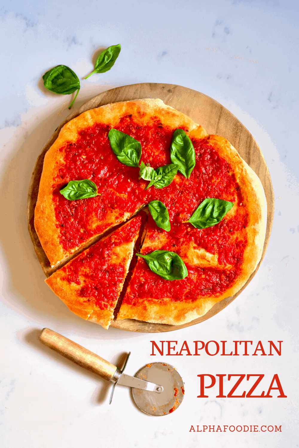 Delicious Homemade Neapolitan Pizza Marinara Style