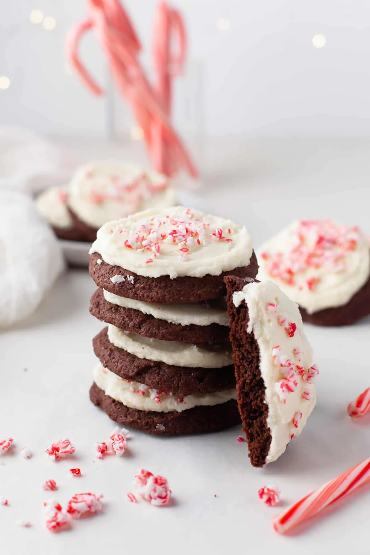 Double Chocolate Peppermint Swirl Cookies