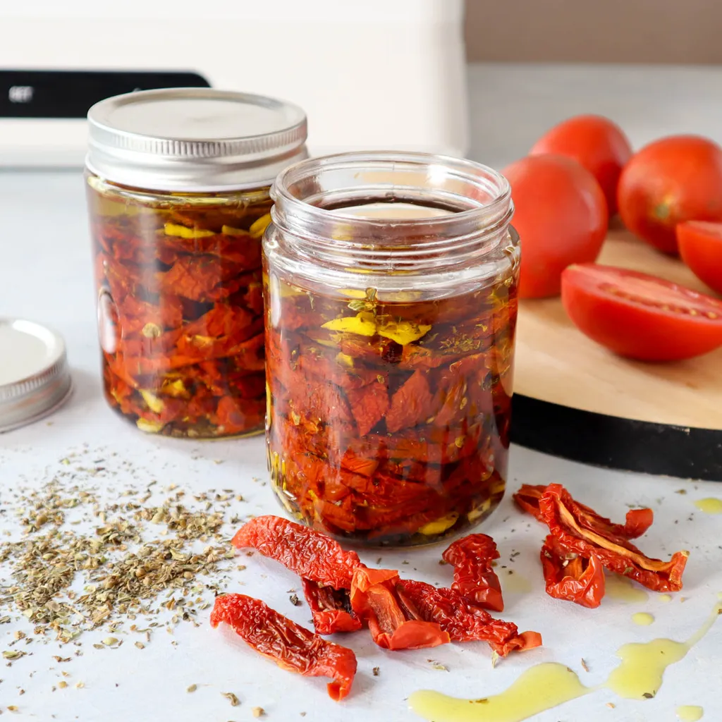 Drying Tomatoes and Storing in Oil
