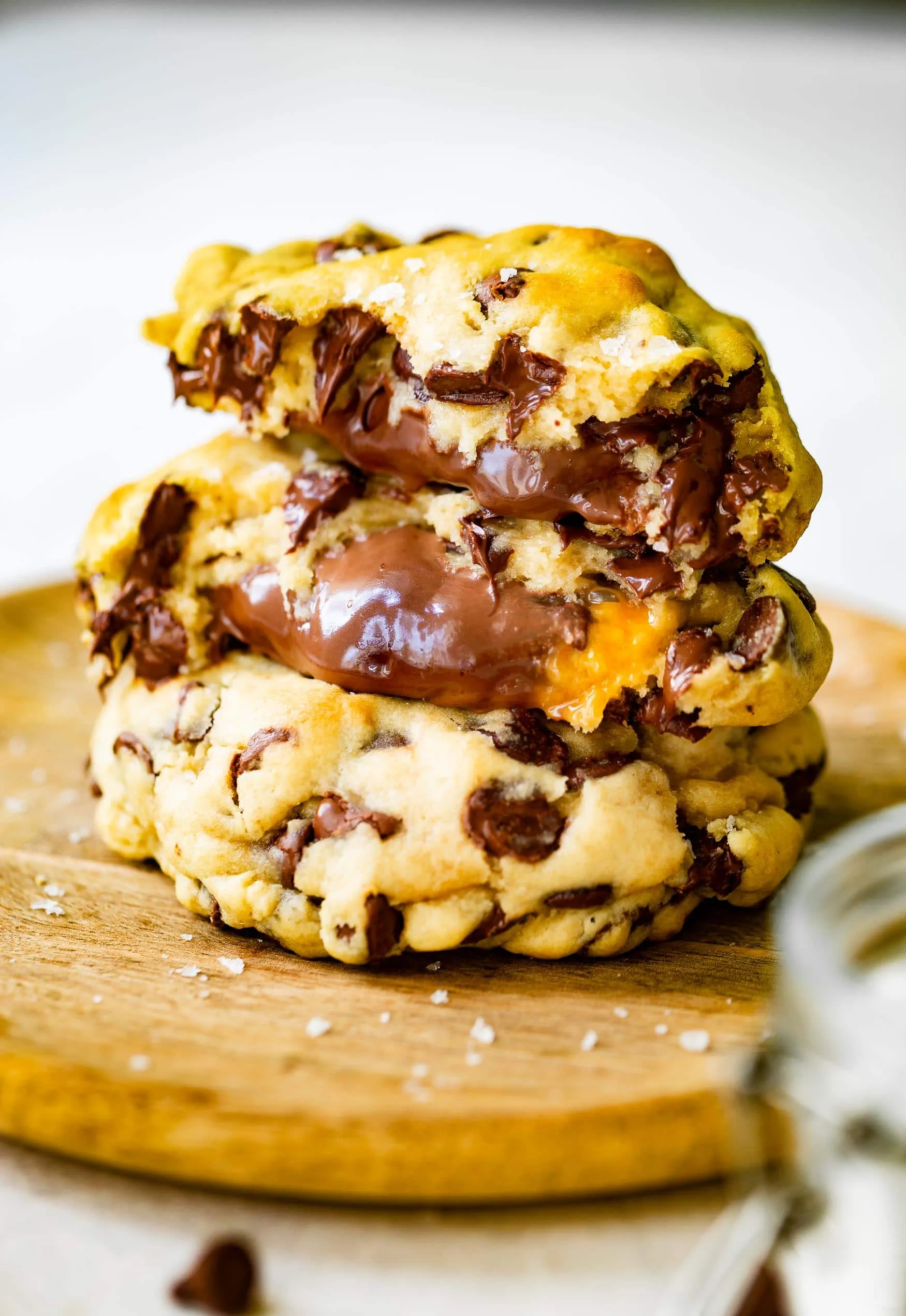 Dulce de Leche Stuffed Cookies Nutella Browned Butter Chocolate Chip