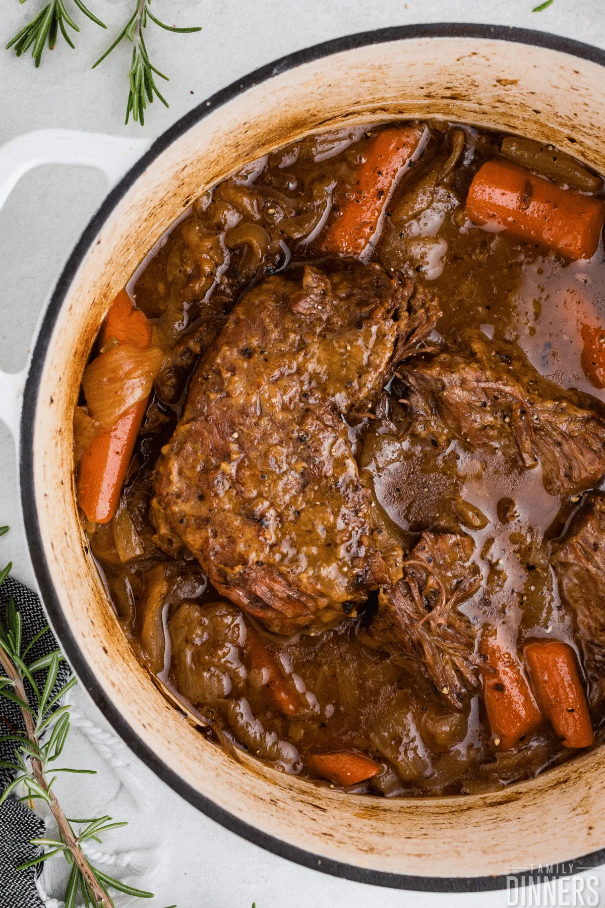 Dutch Oven Pot Roast So Easy