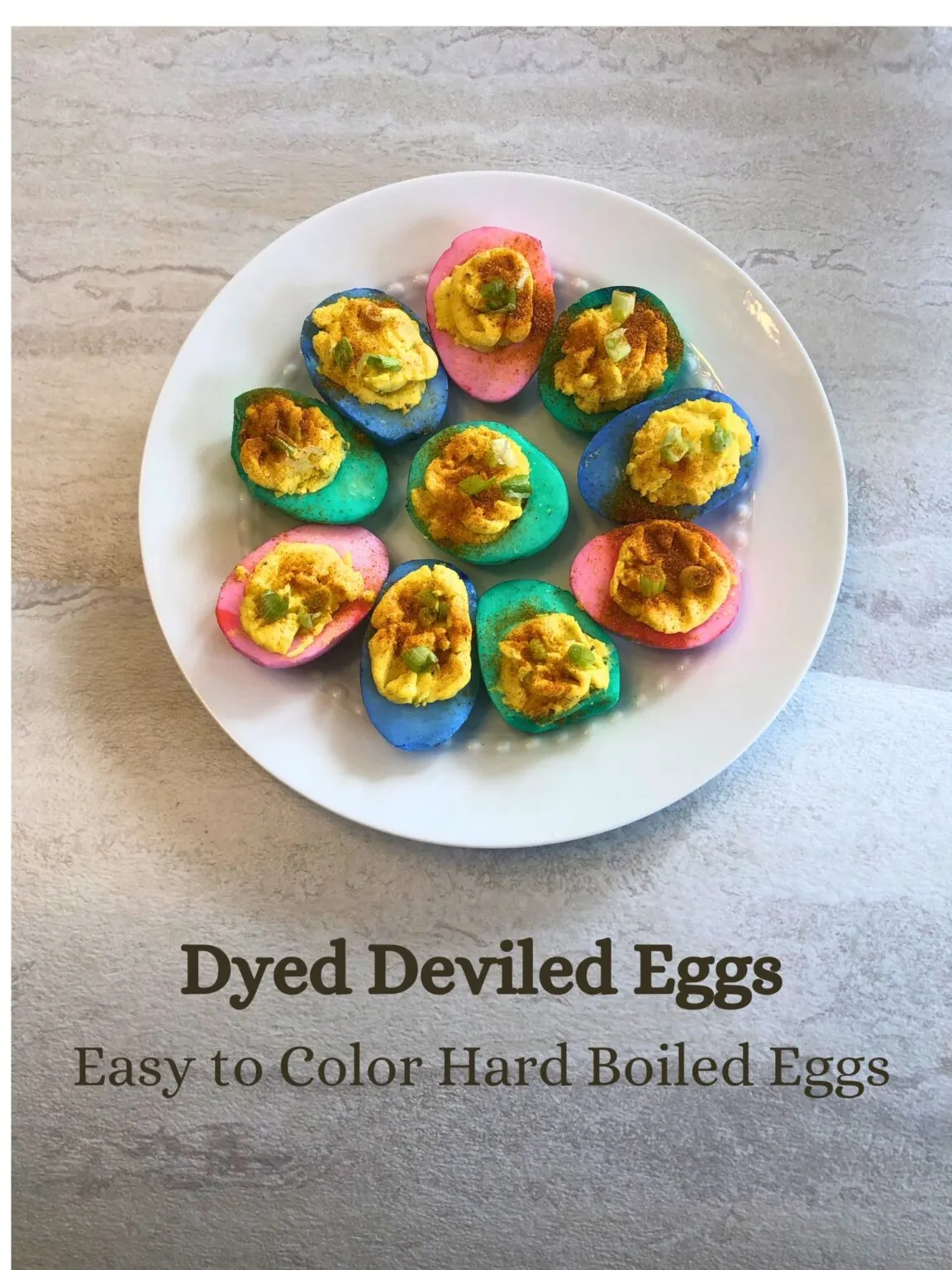 Dye Free Deviled Eggs