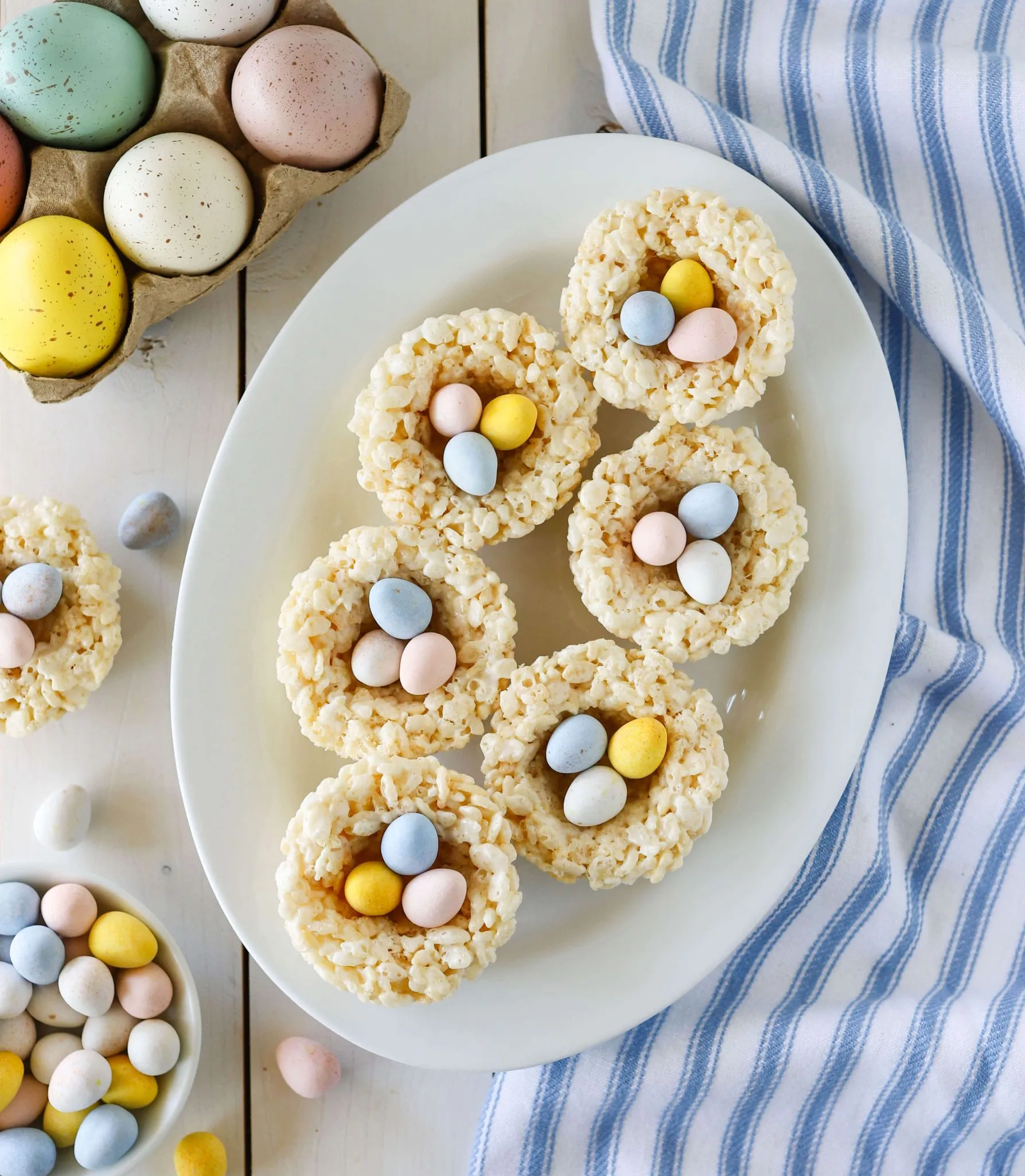 Easter Rice Krispie Nests
