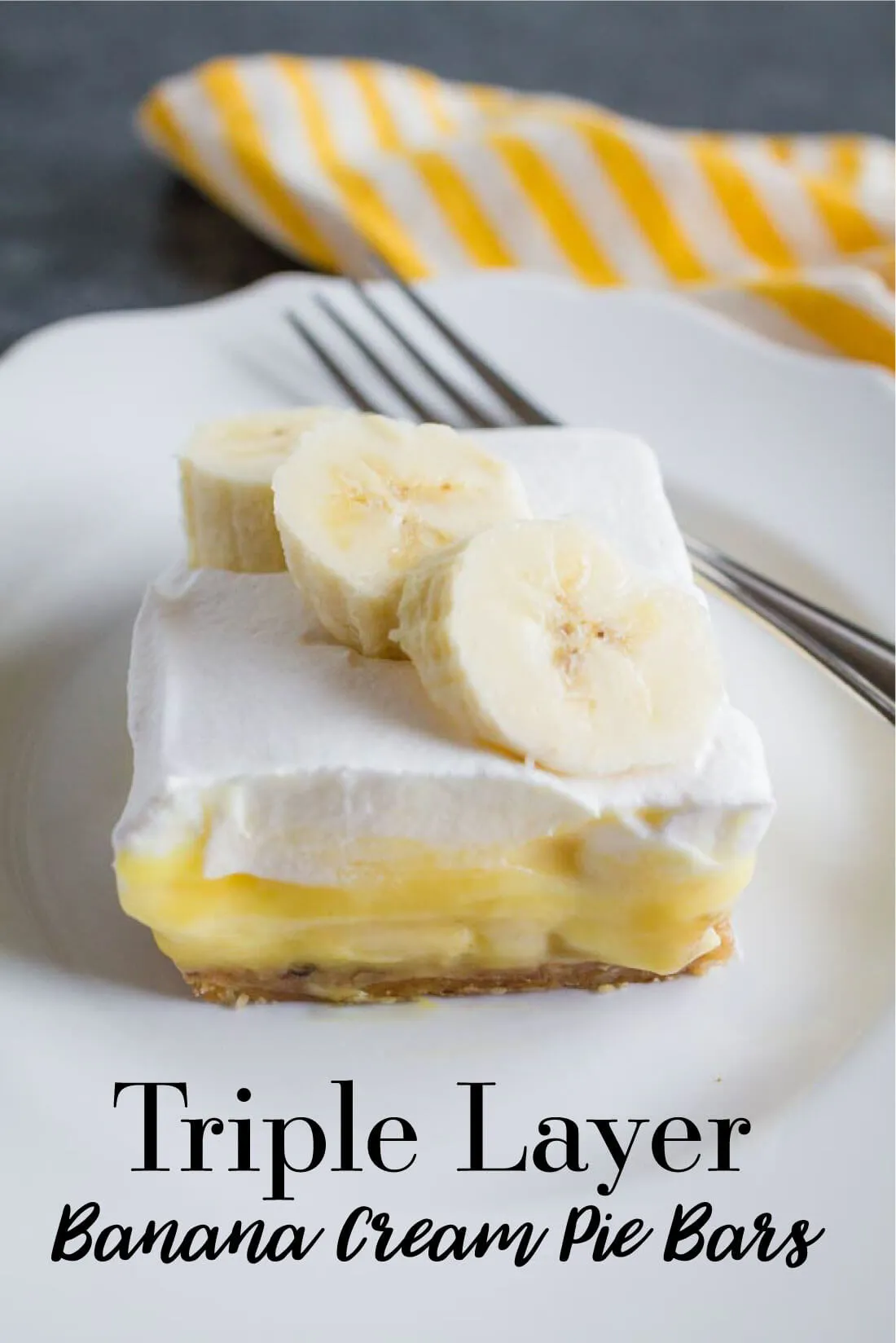 Easy Banana Cream Pie Bars