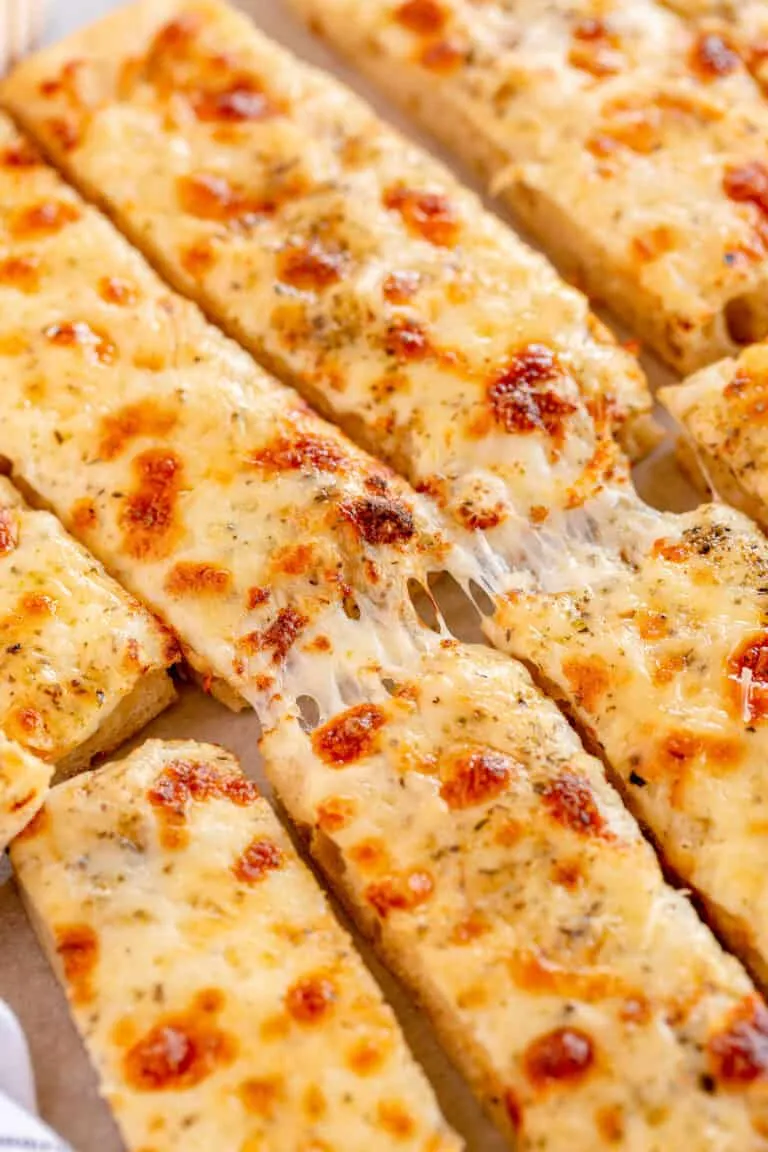 Easy Cheesy Homemade Breadsticks