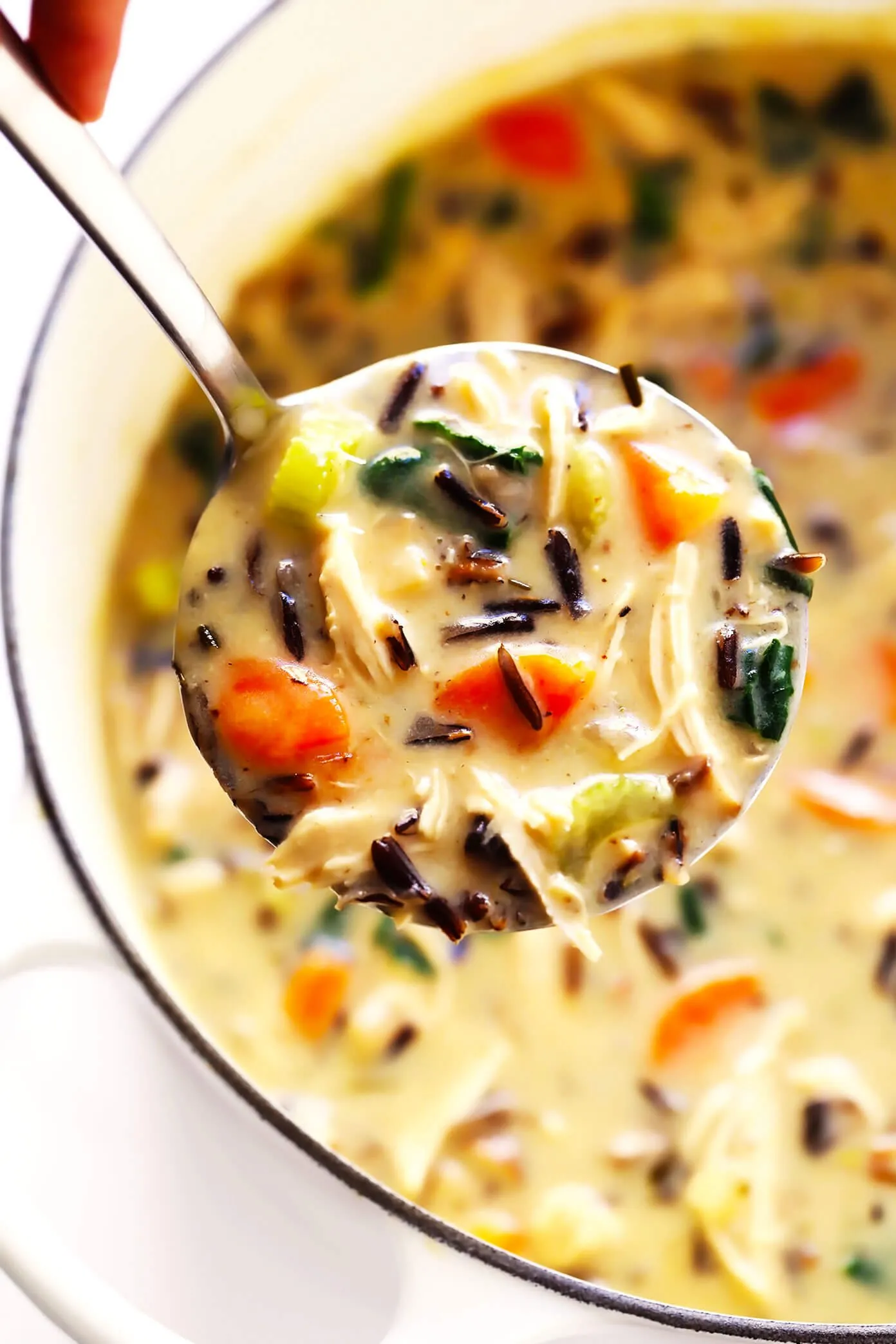 Easy Chicken Soup with Mushrooms and Wild Rice