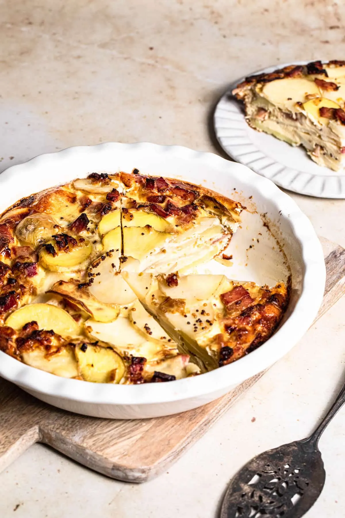 Easy Dairy Free Frittata with Potato and Bacon