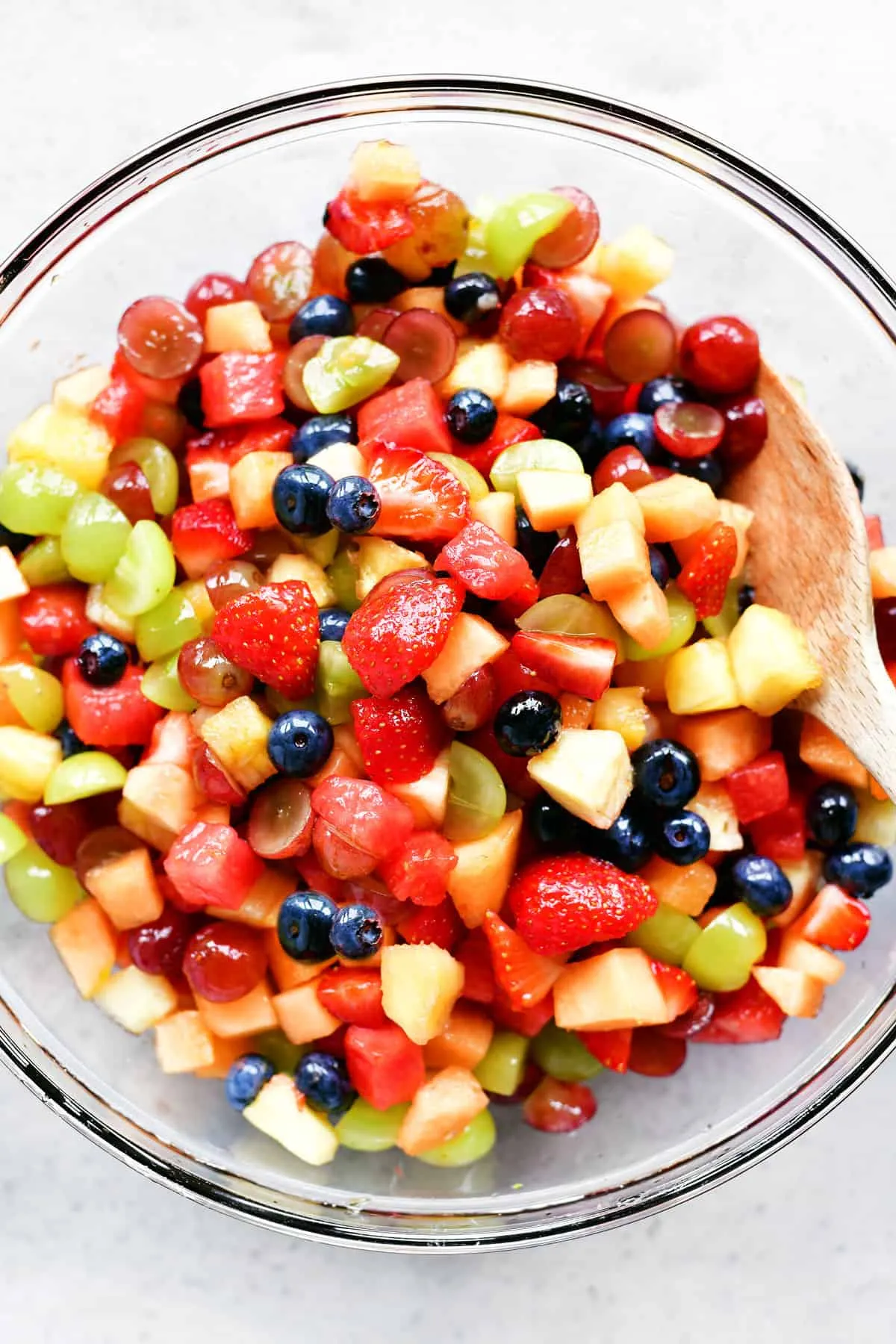 Easy Fruit Salad with Citrus Vanilla Dressing