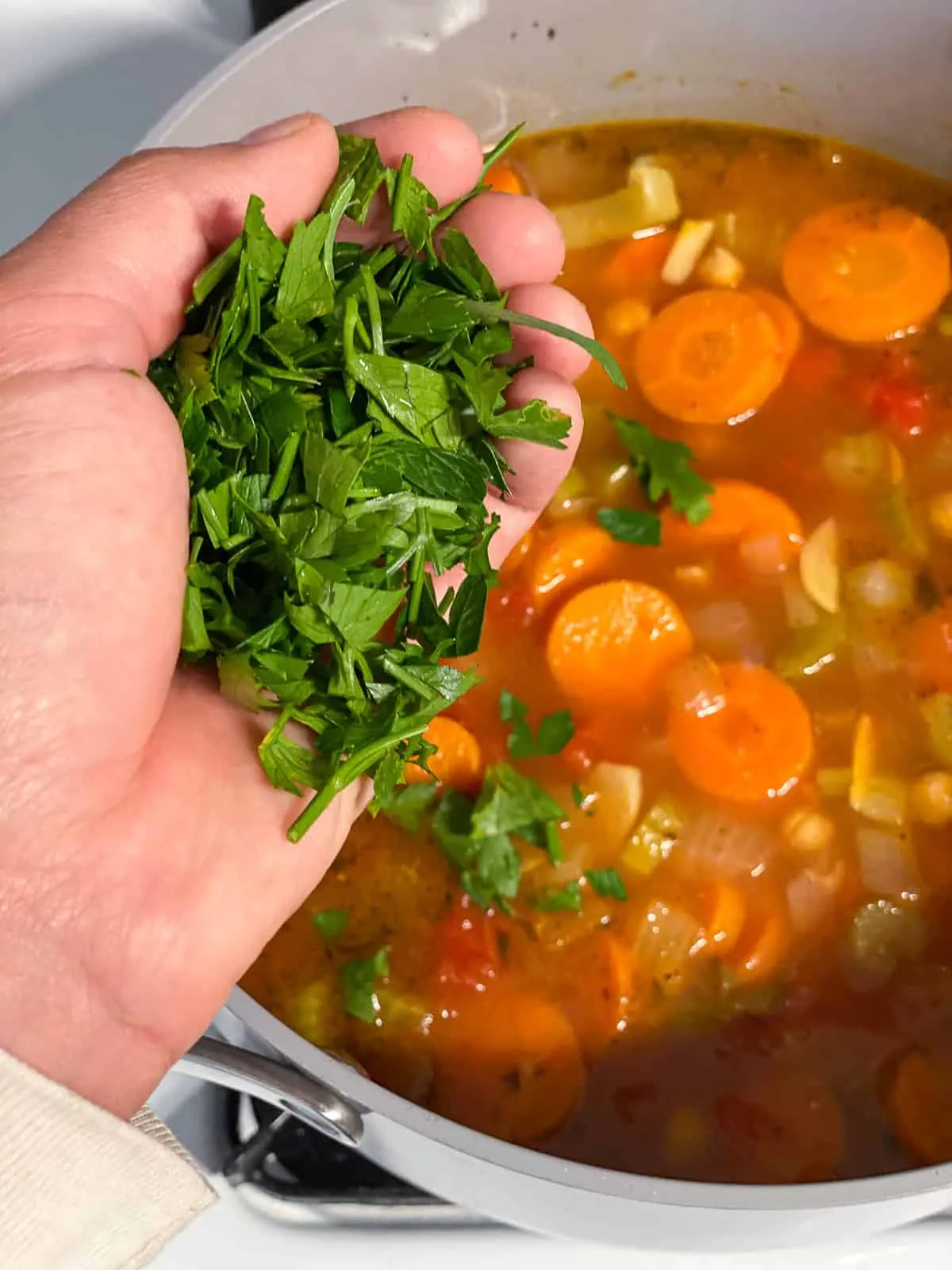 Easy Garbanzo Bean Soup (Stove, Instant Pot, Crockpot)