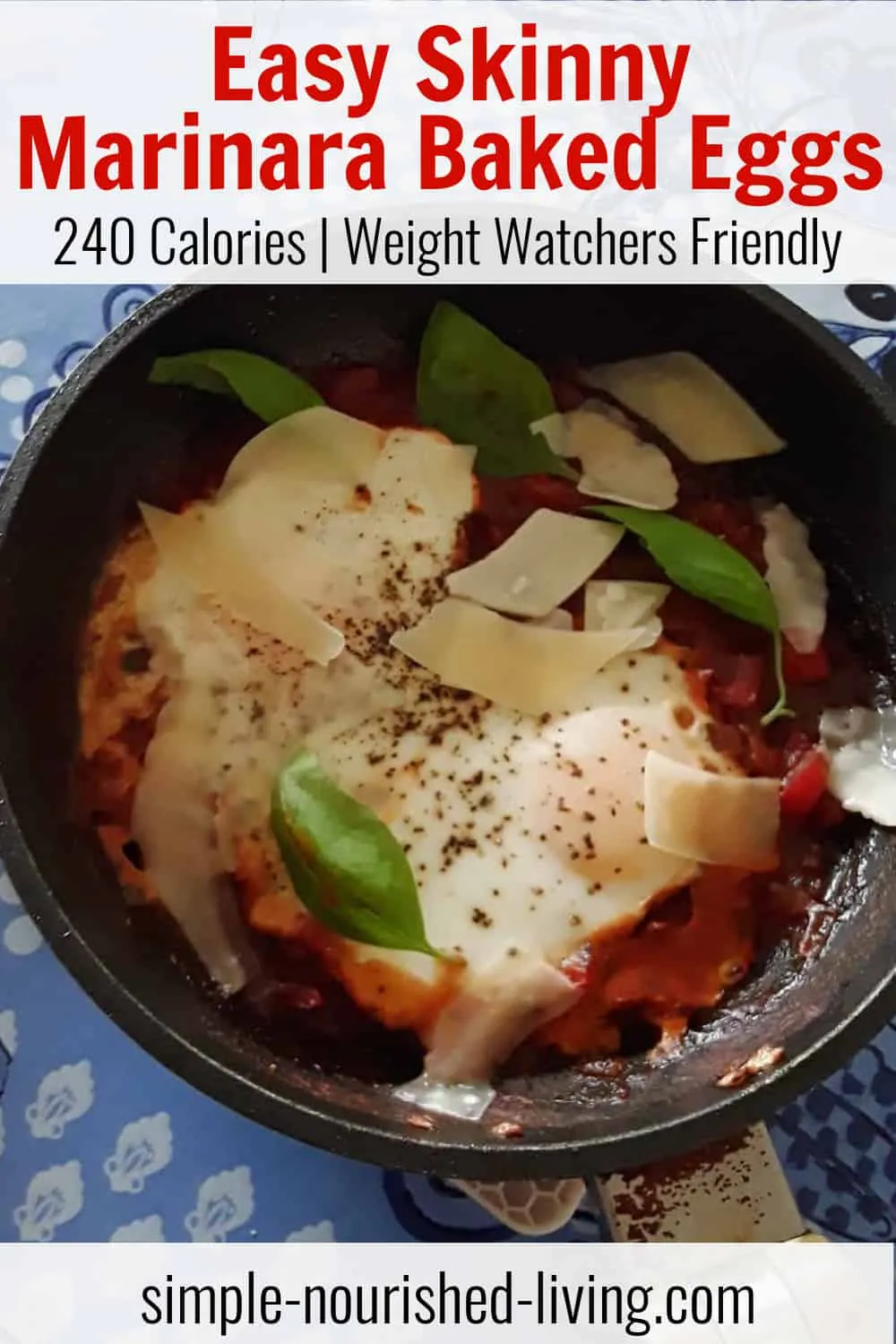 Easy Marinara Baked Eggs