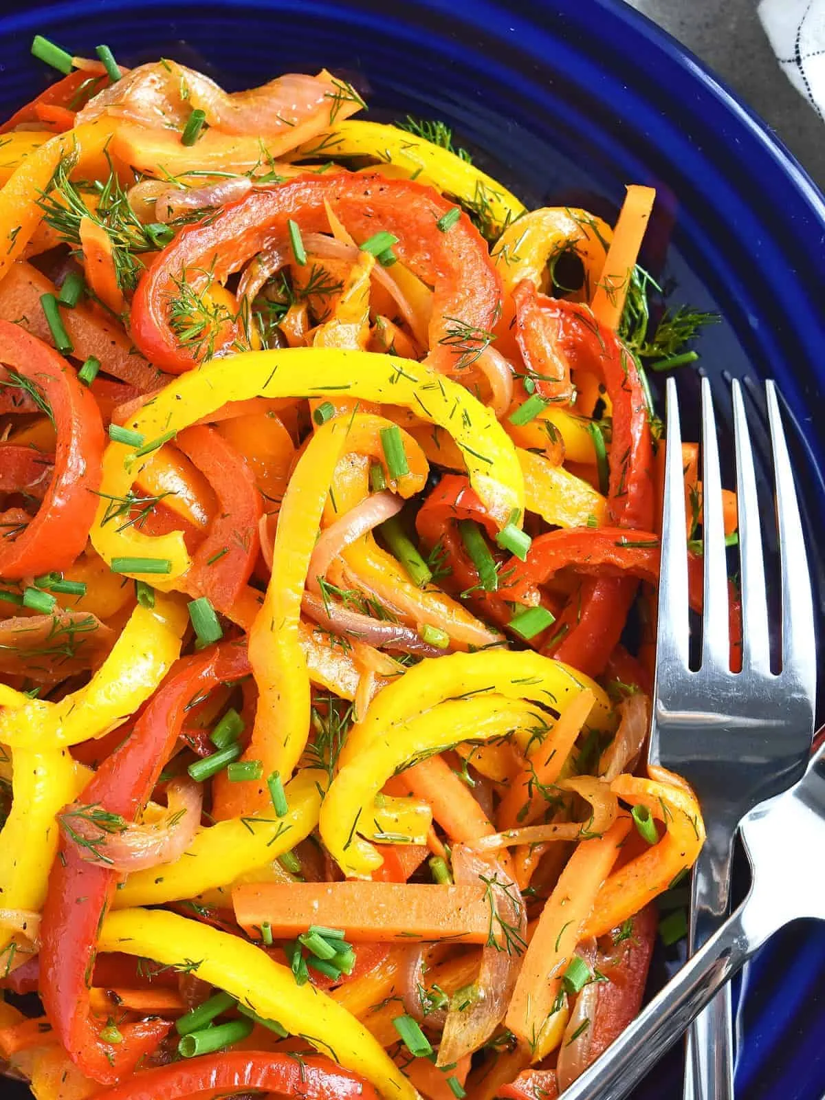 Easy Roasted Pepper Salad