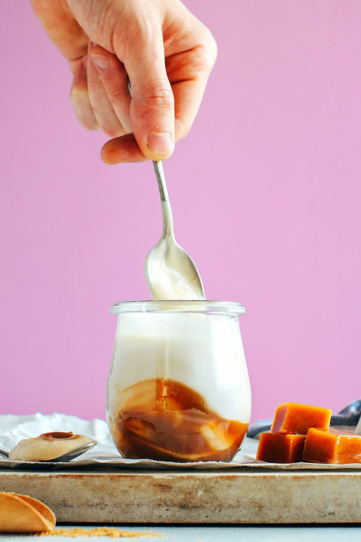 Easy Salted Caramel Yoghurt