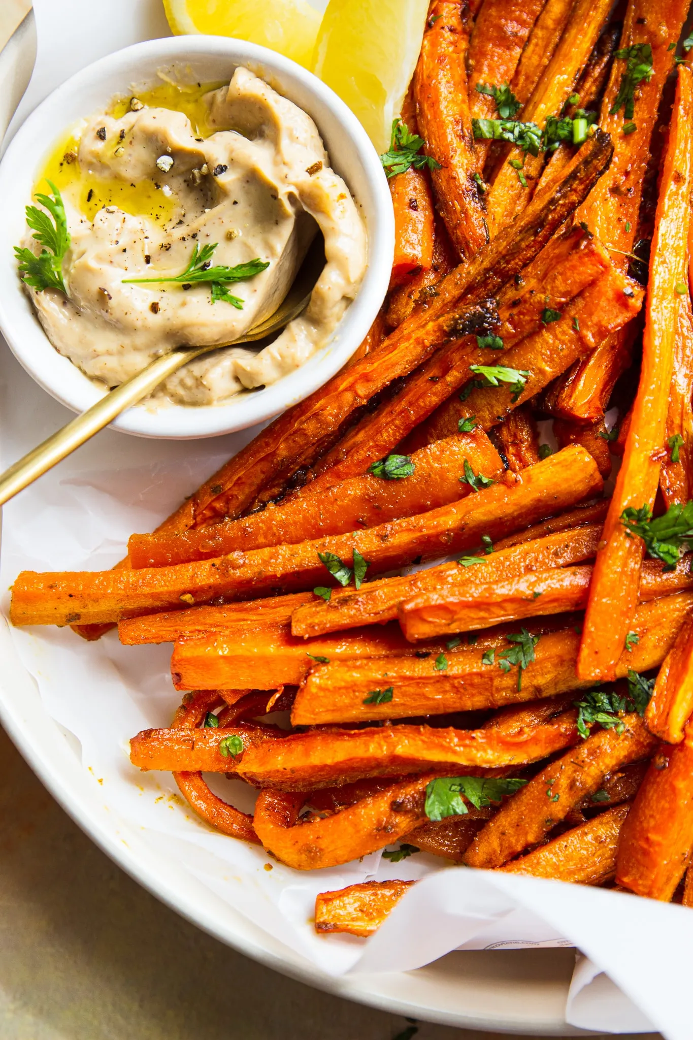 Easy Seasoned Carrot Fries Oven Baked