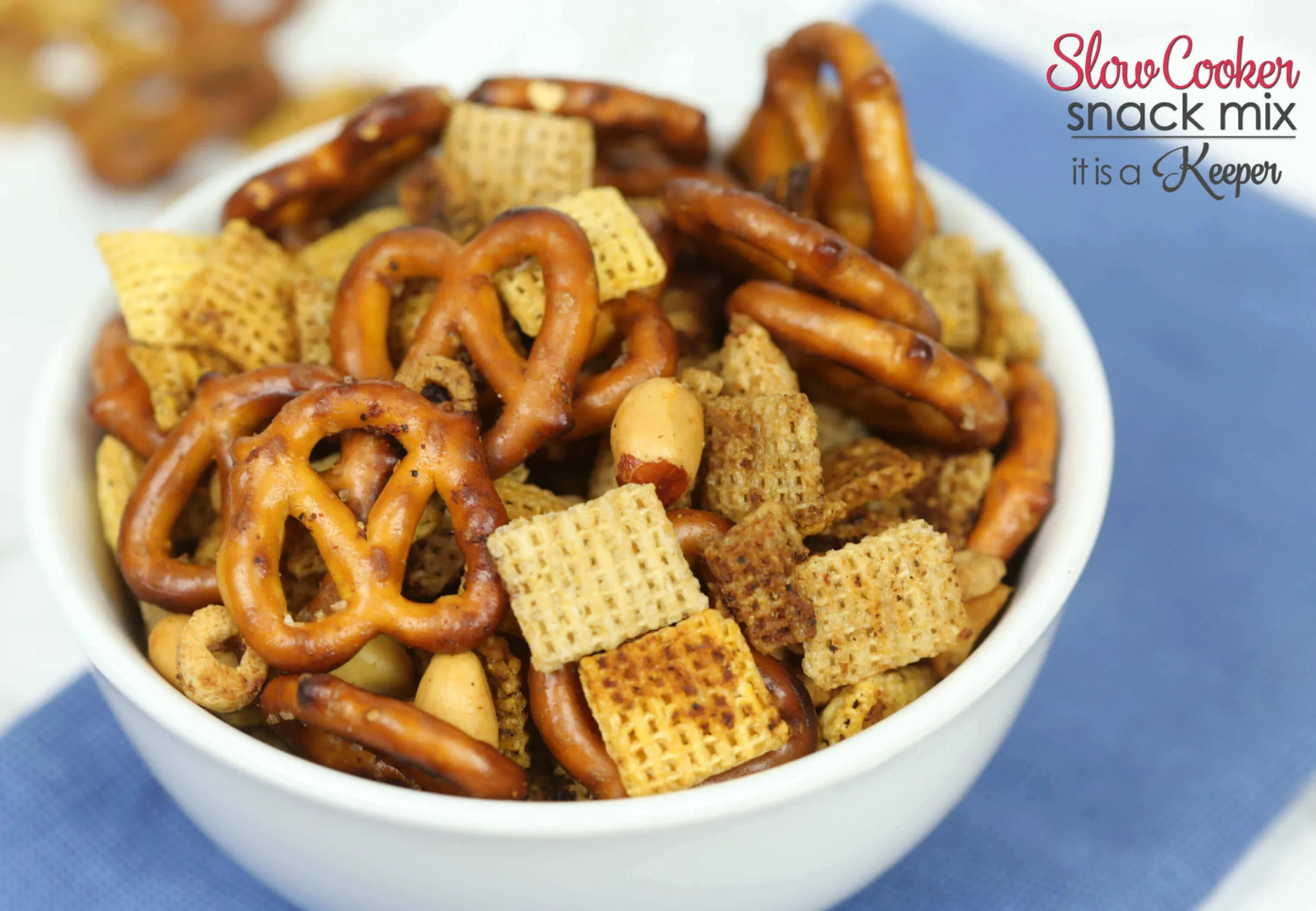 Easy Slow Cooker Party Mix