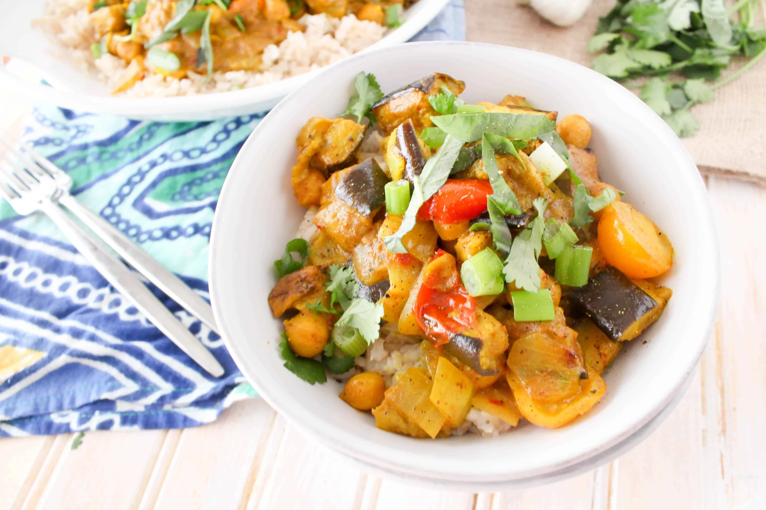 Easy Thai Eggplant Potato Curry