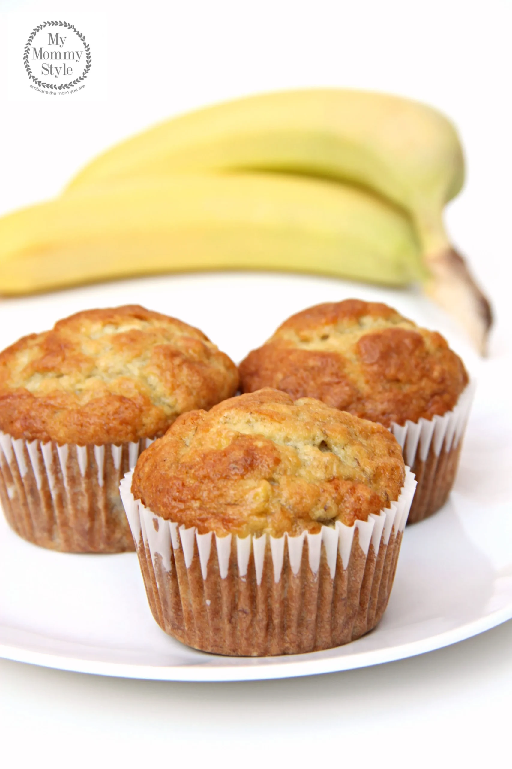 Easy Two Ingredient Banana Muffins